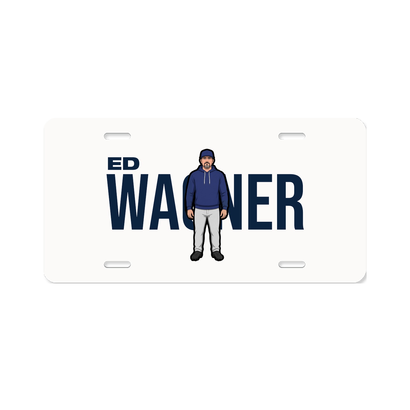 License Plate — Player Name in Classic