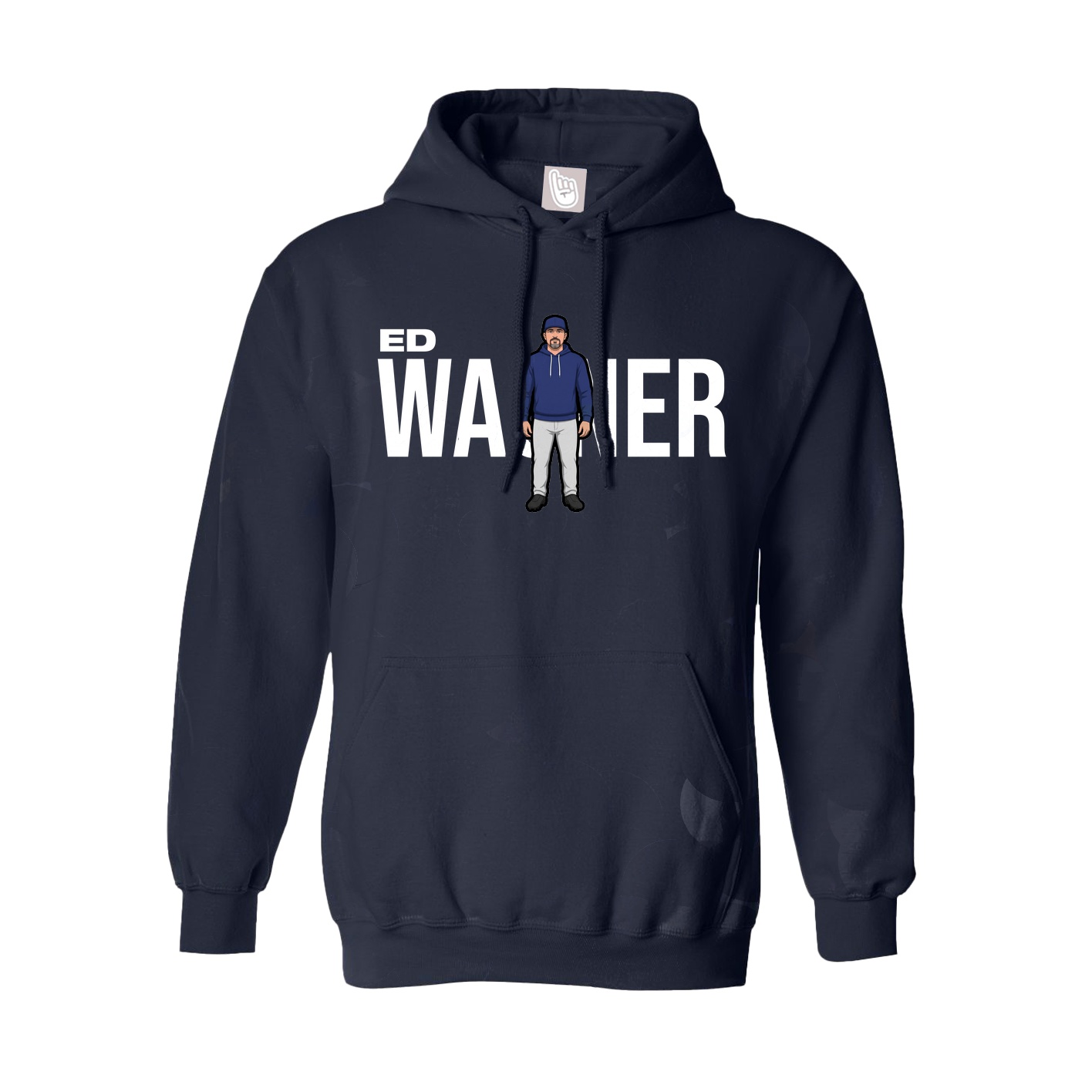 Hoodie — Player Name in Navy