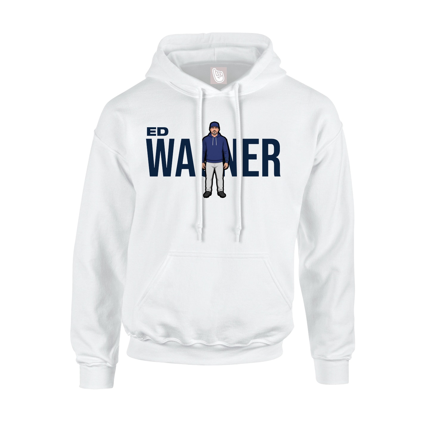 Youth Hoodie — Player Name in White