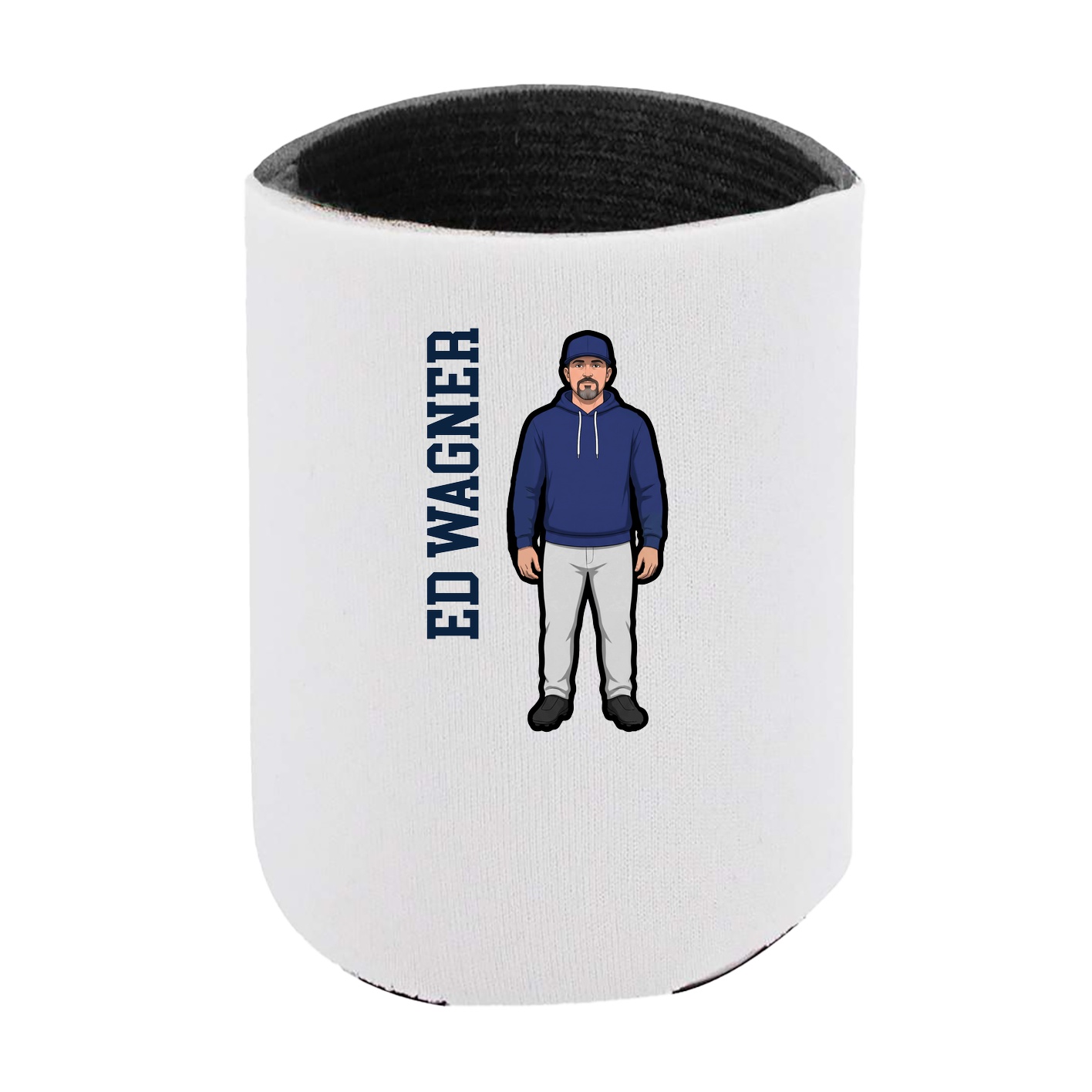 Can Holder — Name Vertical in White