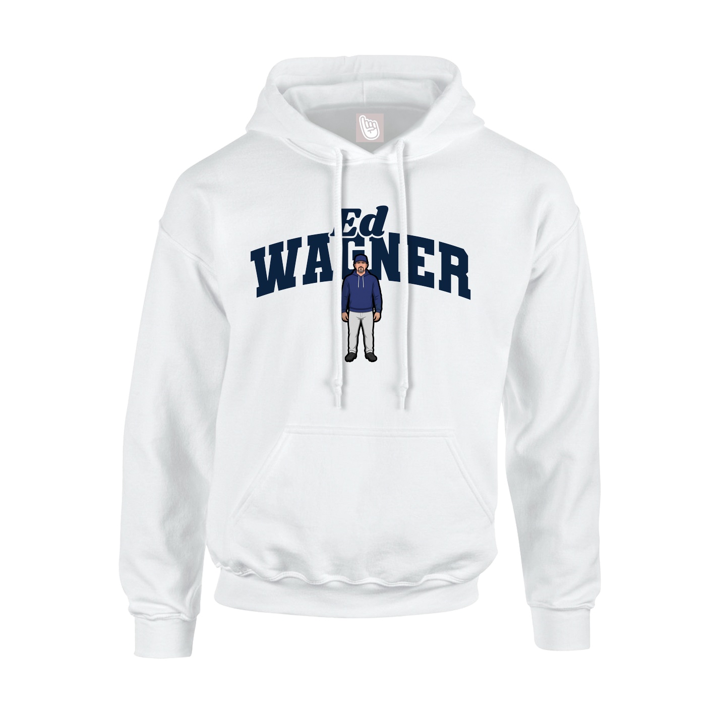 Hoodie — Signature Arch in White