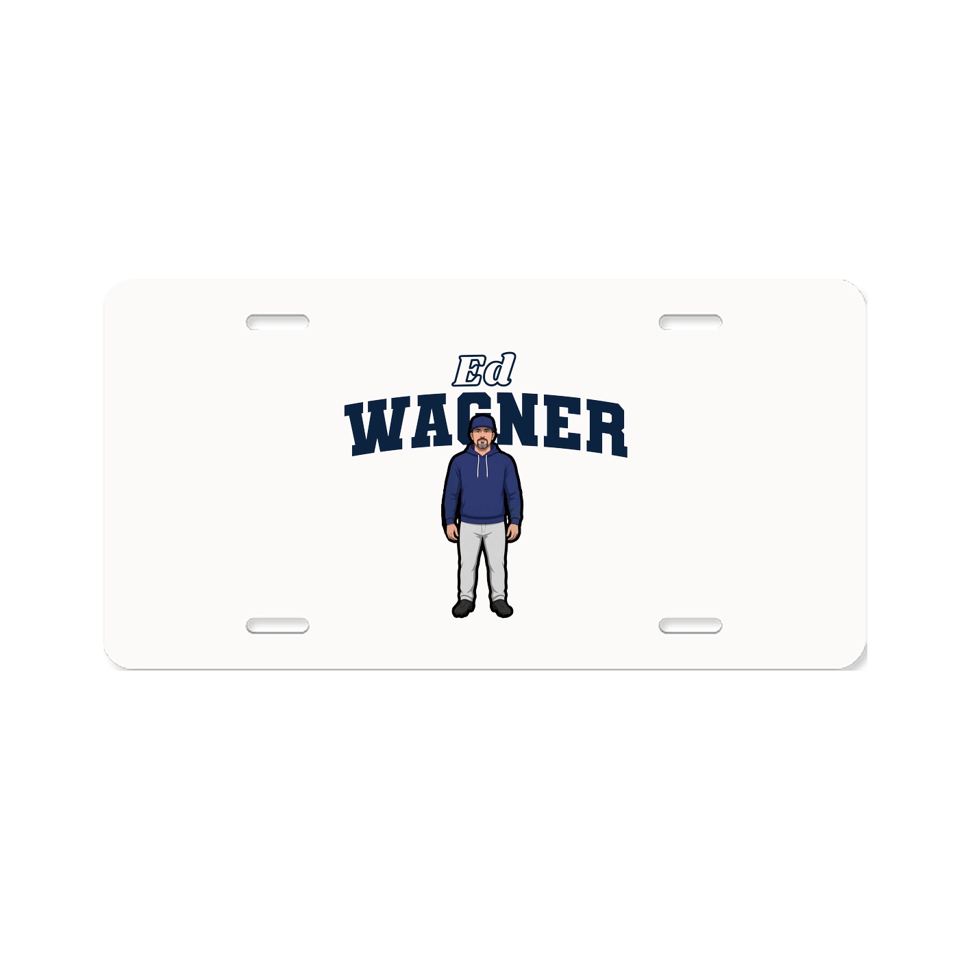 License Plate — Name Arch in Classic