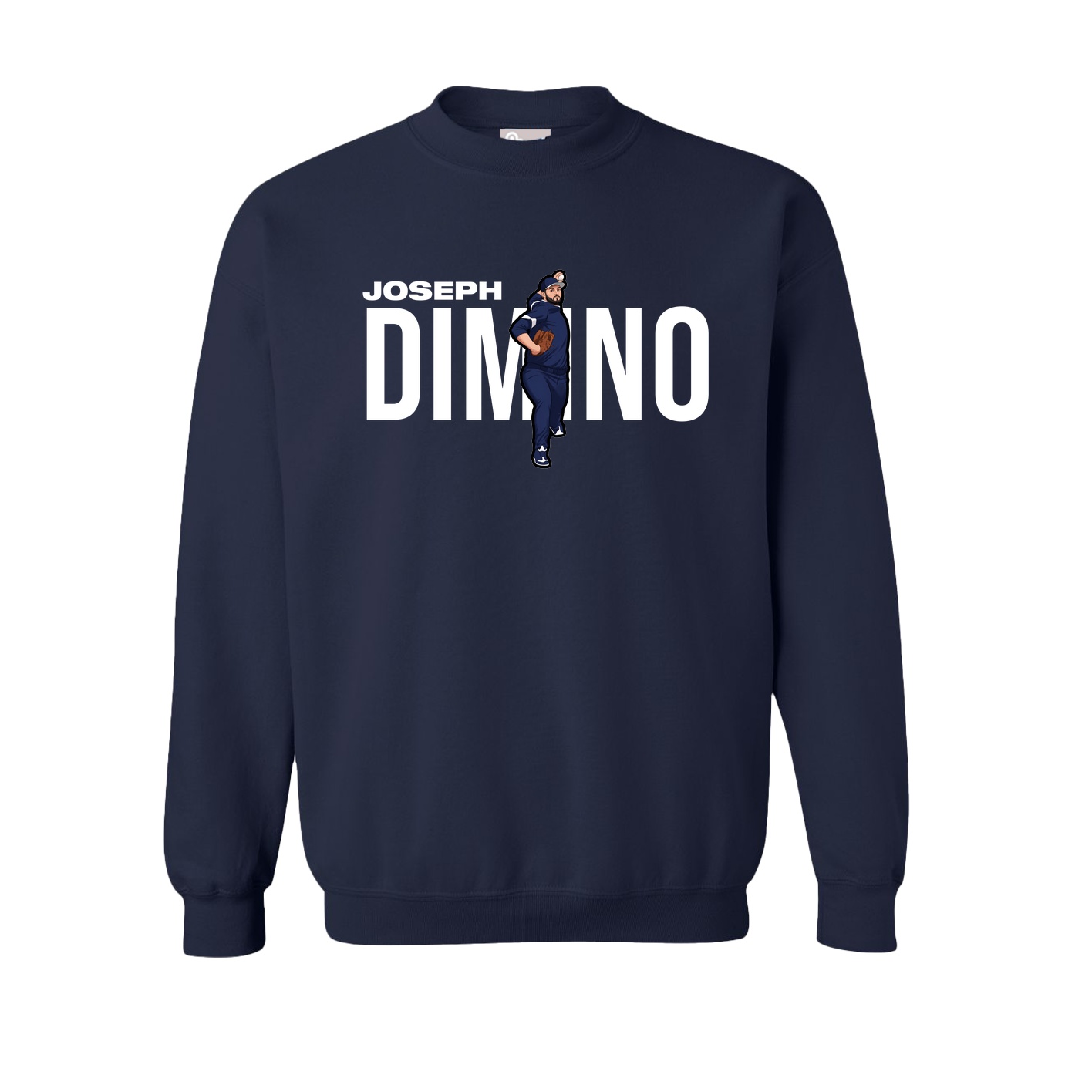 Fleece Crew — Player Name in Navy