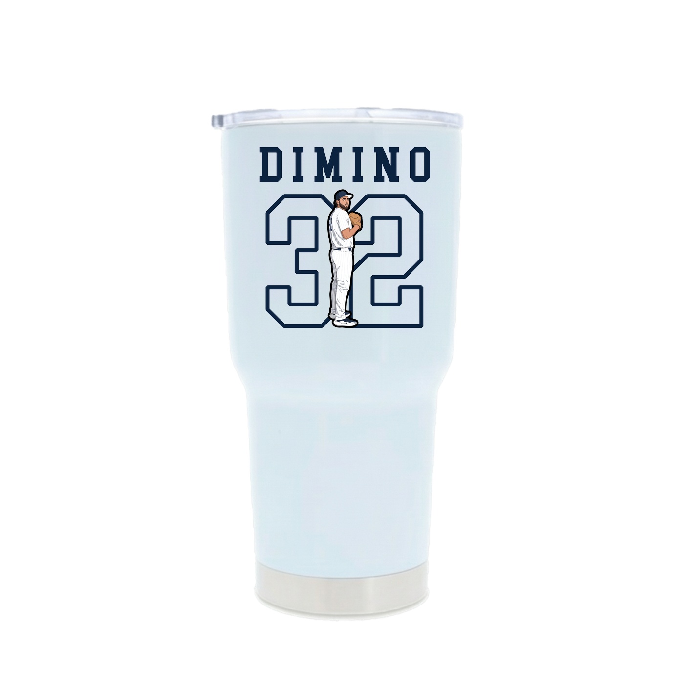 30oz Stainless Steel Tumbler — Shirsey in White