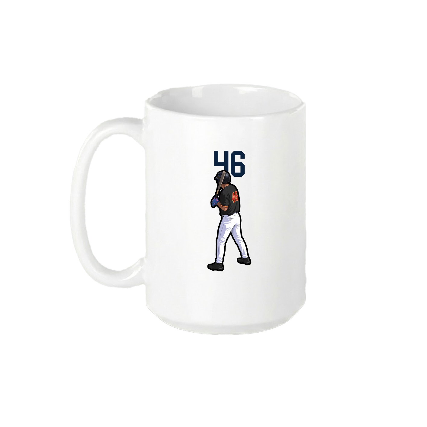 15oz Coffee Mug — Number Top in White