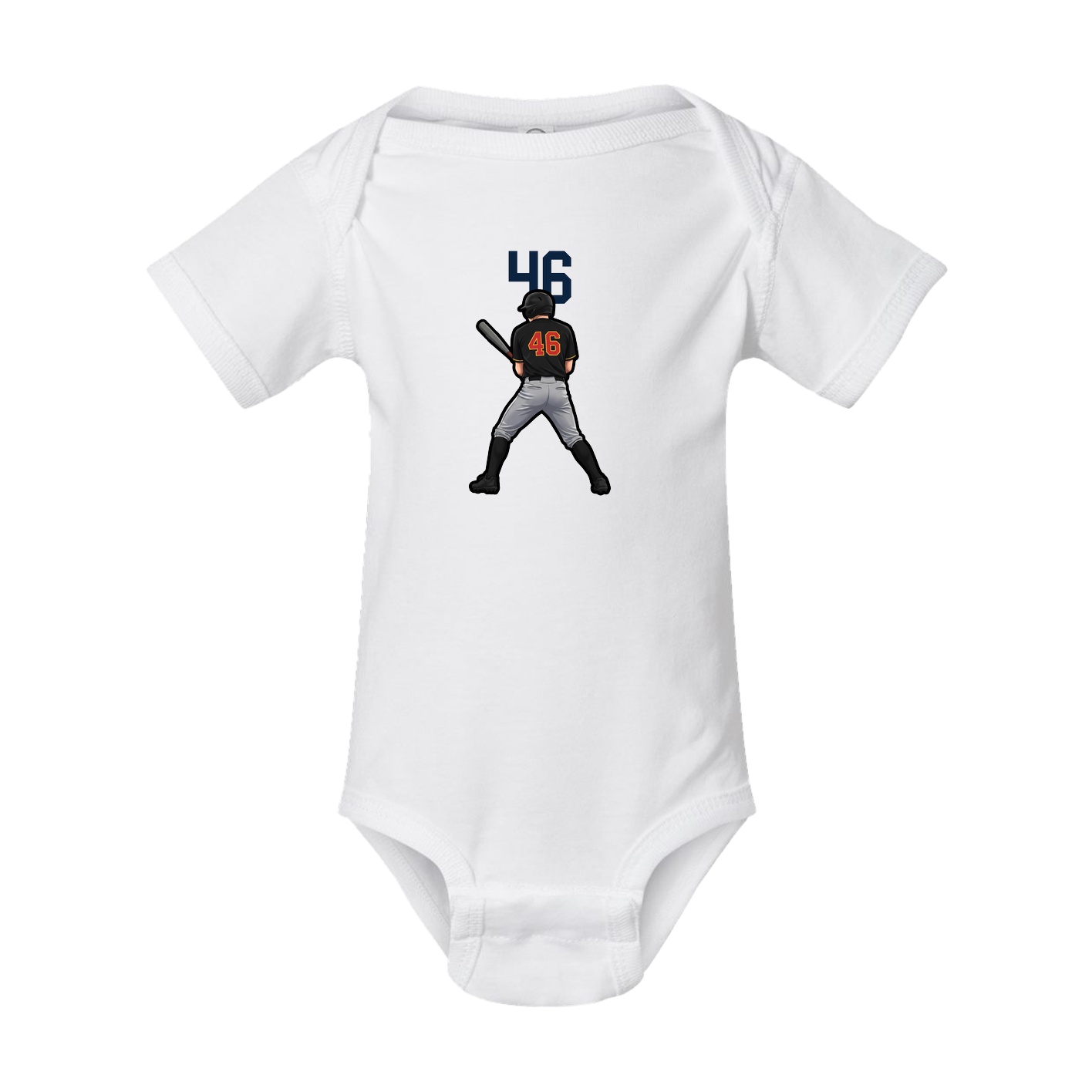 Baby Onesie — Number Top in White