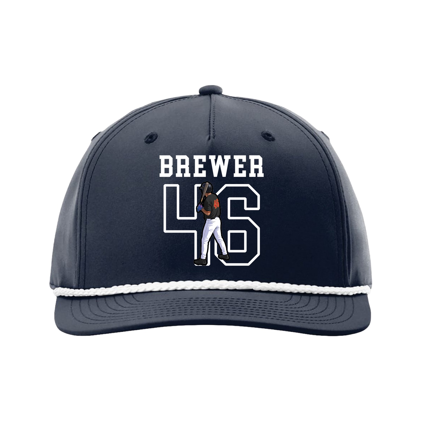 Five-Panel Classic Rope Cap — Shirsey in Navy