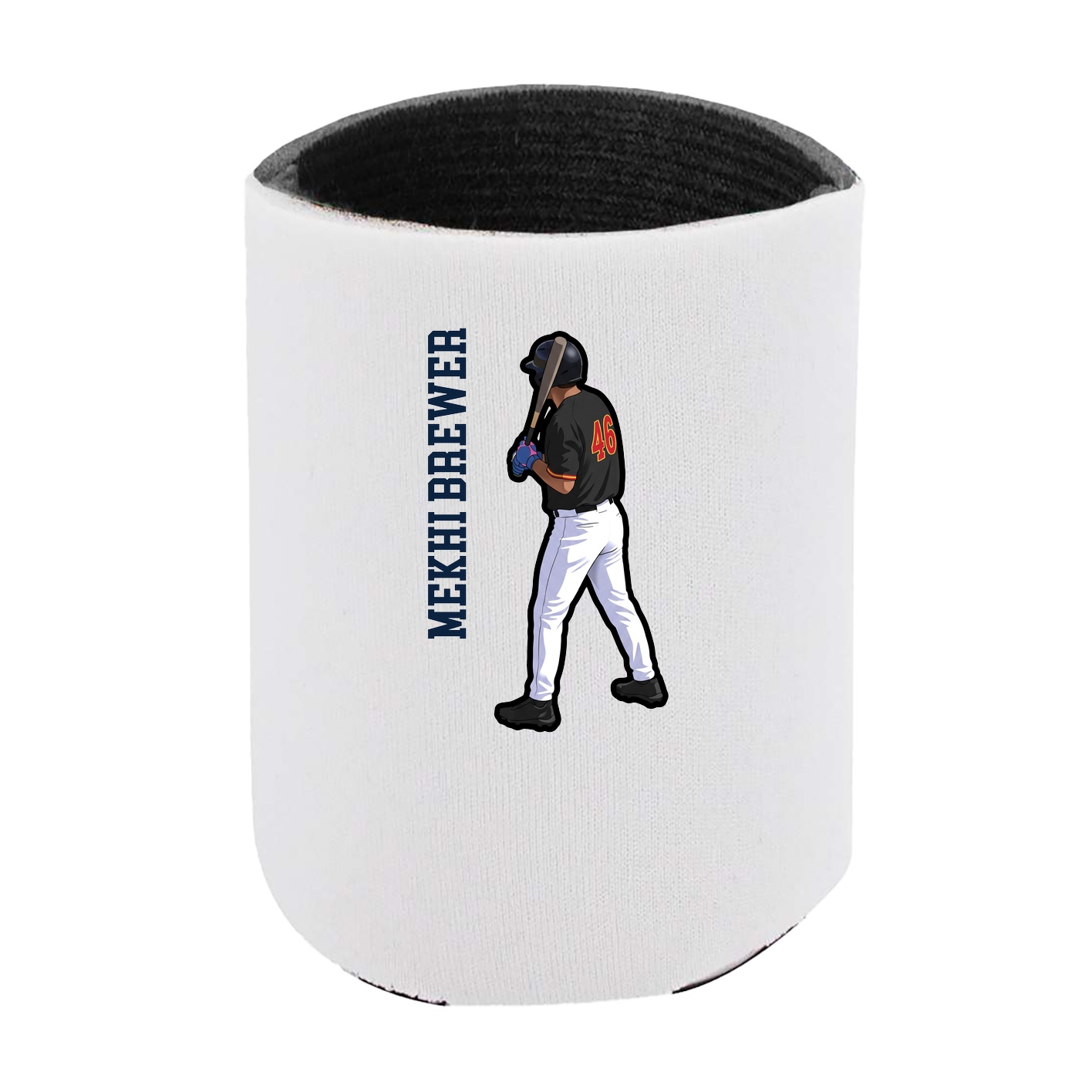 Can Holder — Name Vertical in White