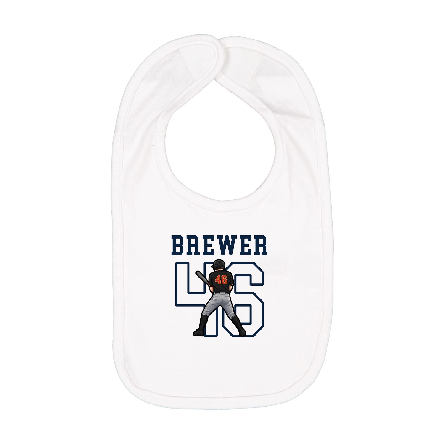 Infant Bib — Shirsey in White