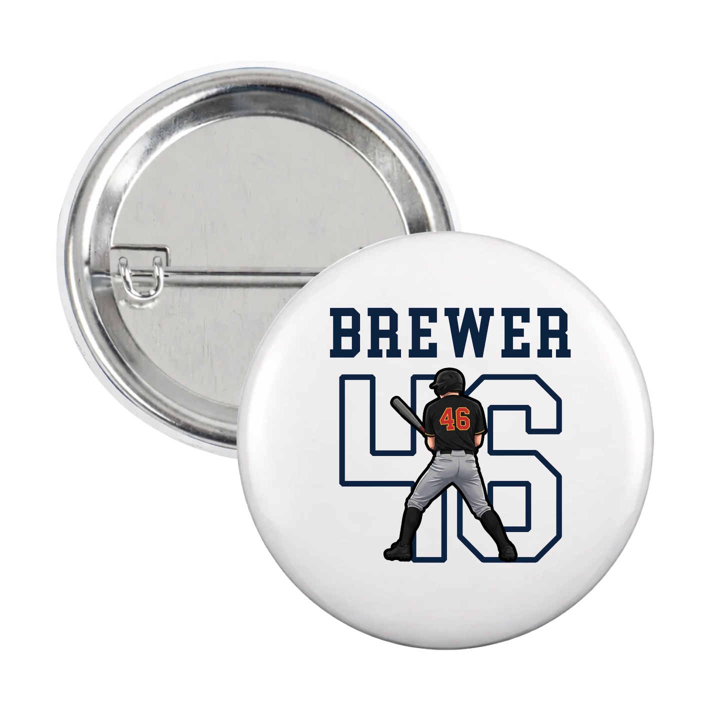 Game Day Button — Shirsey in White