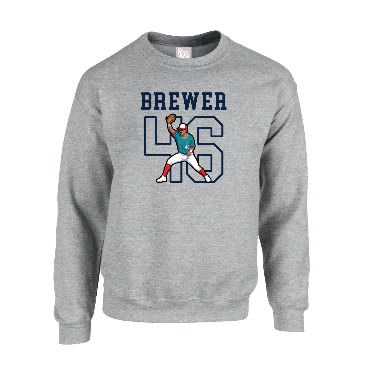 Fleece Crew — Shirsey in Grey