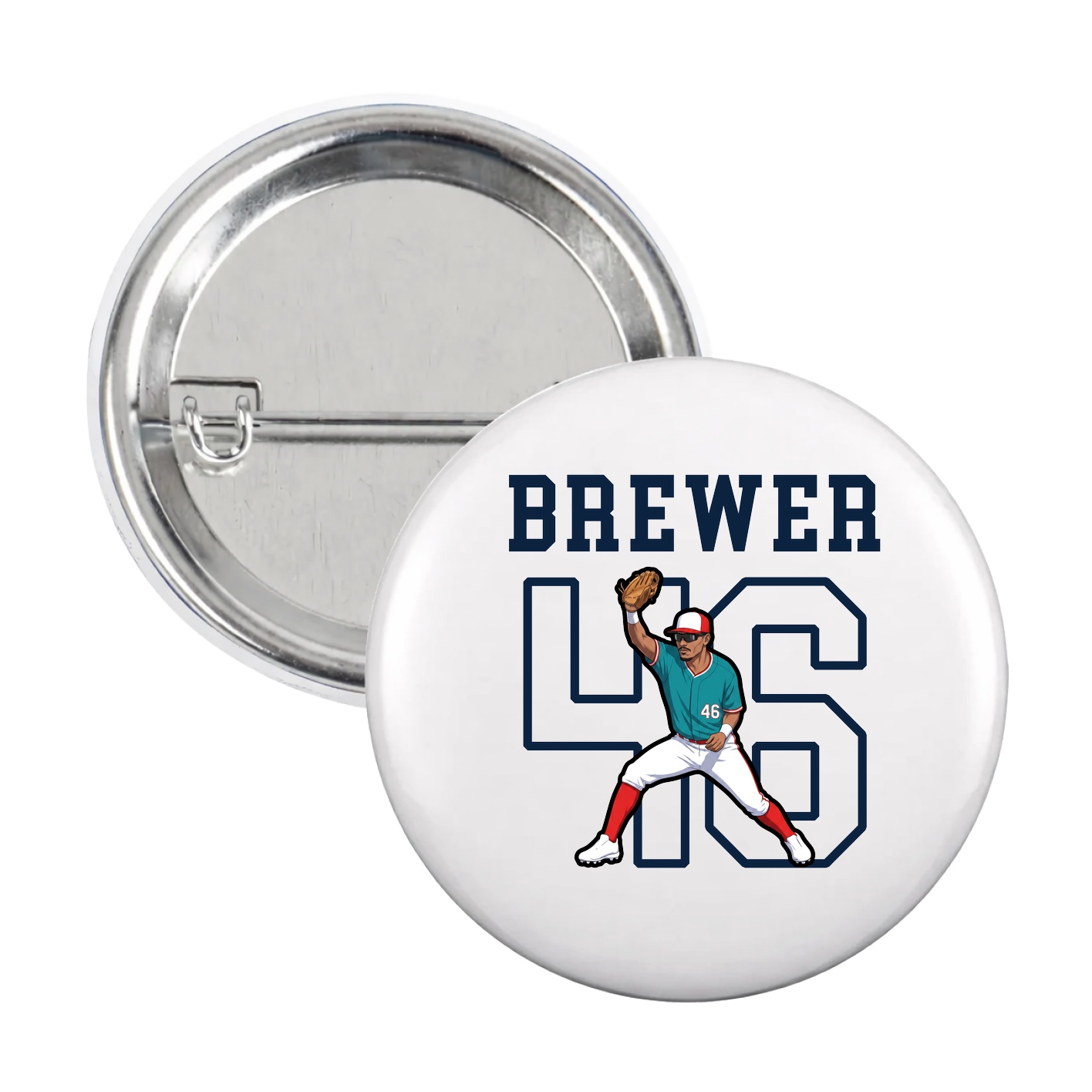 Game Day Button — Shirsey in White