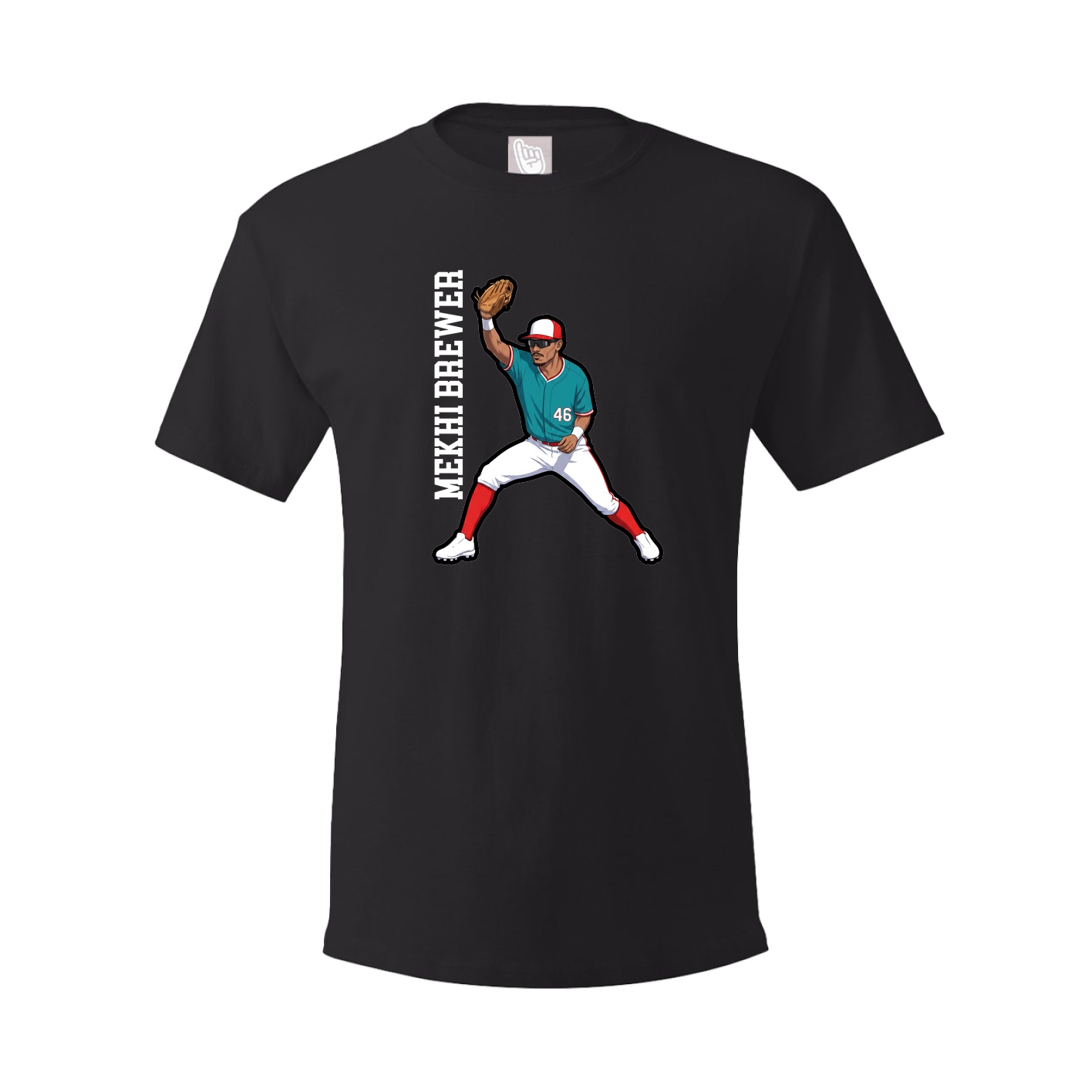 Youth Tee — Name Vertical in Black
