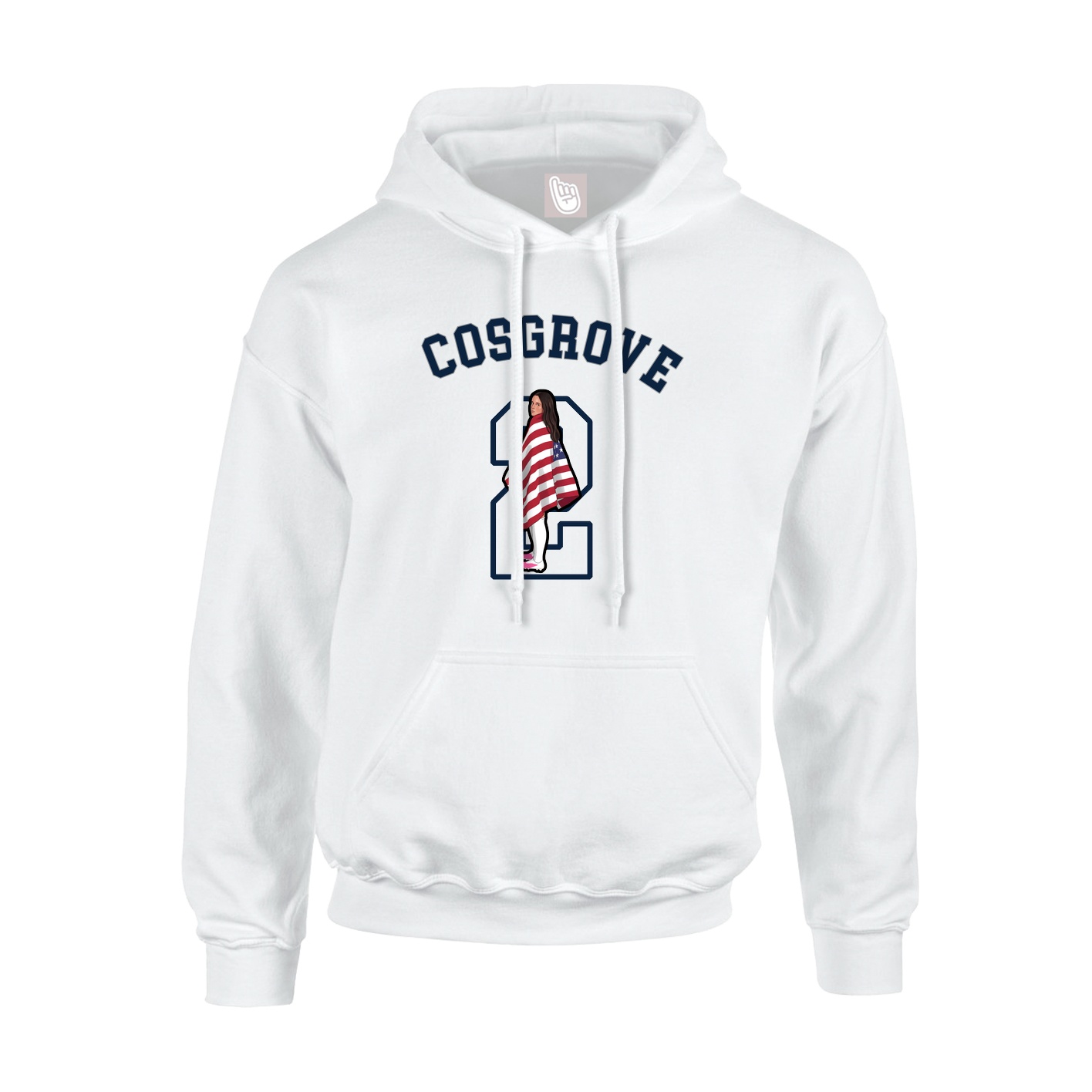 Hoodie — Shirsey Arch in White