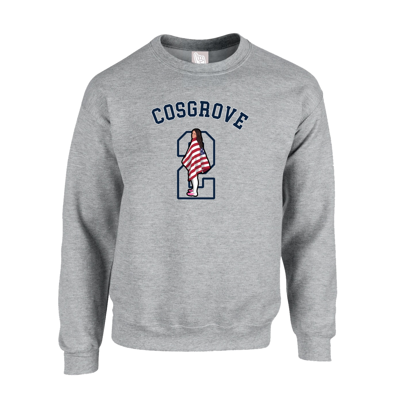 Fleece Crew — Shirsey Arch in Grey