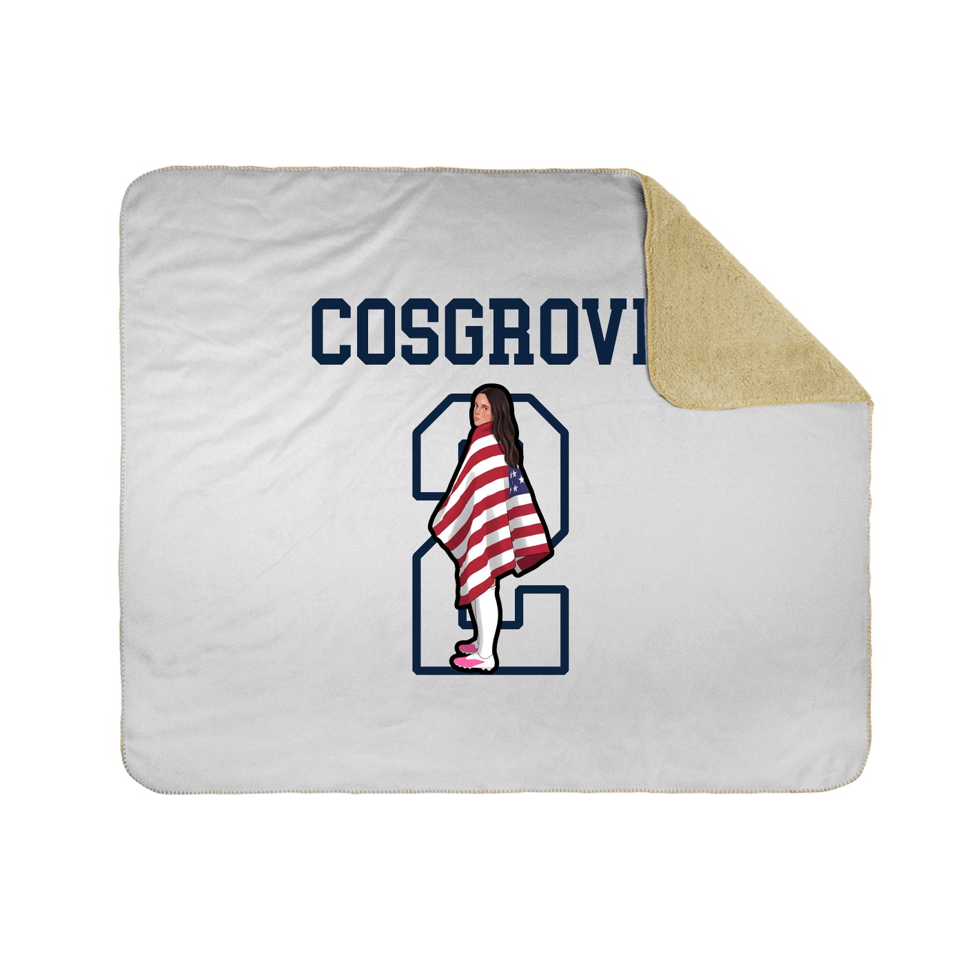 Throw Blanket — Shirsey in White