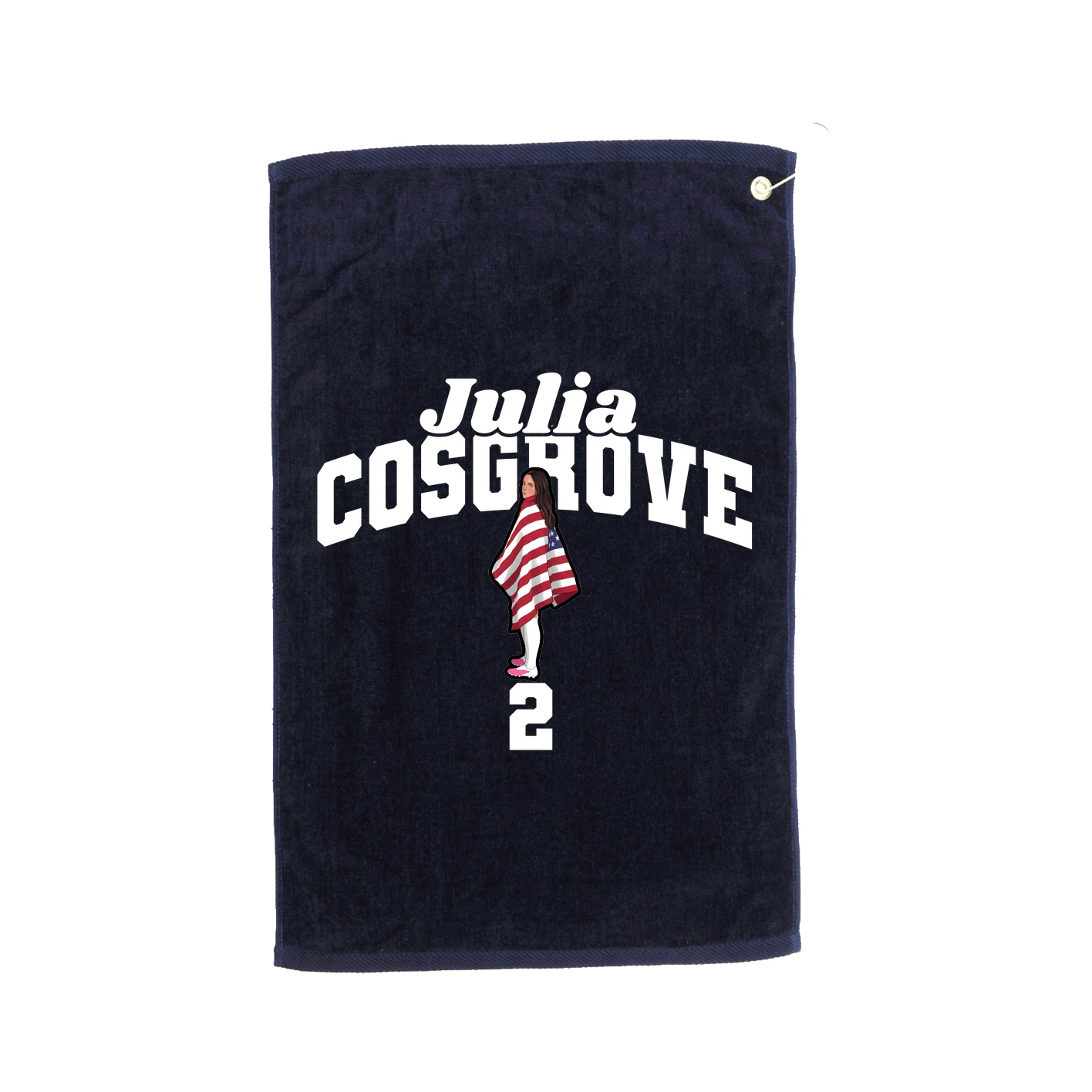 Golf Towel — Signature Arch in Navy