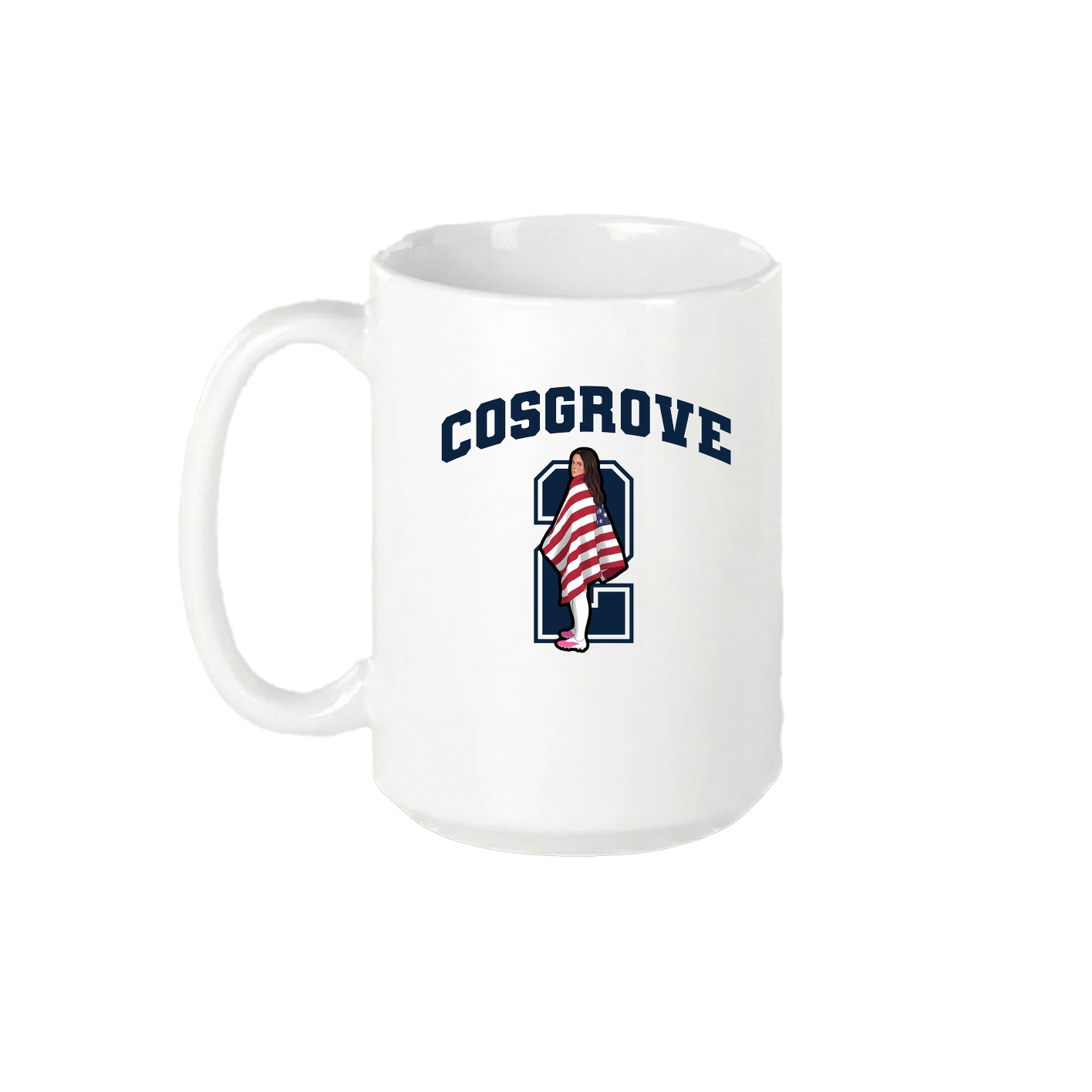 15oz Coffee Mug — Number in White