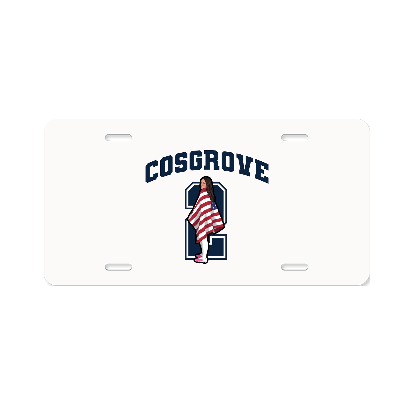 License Plate — Number in Classic
