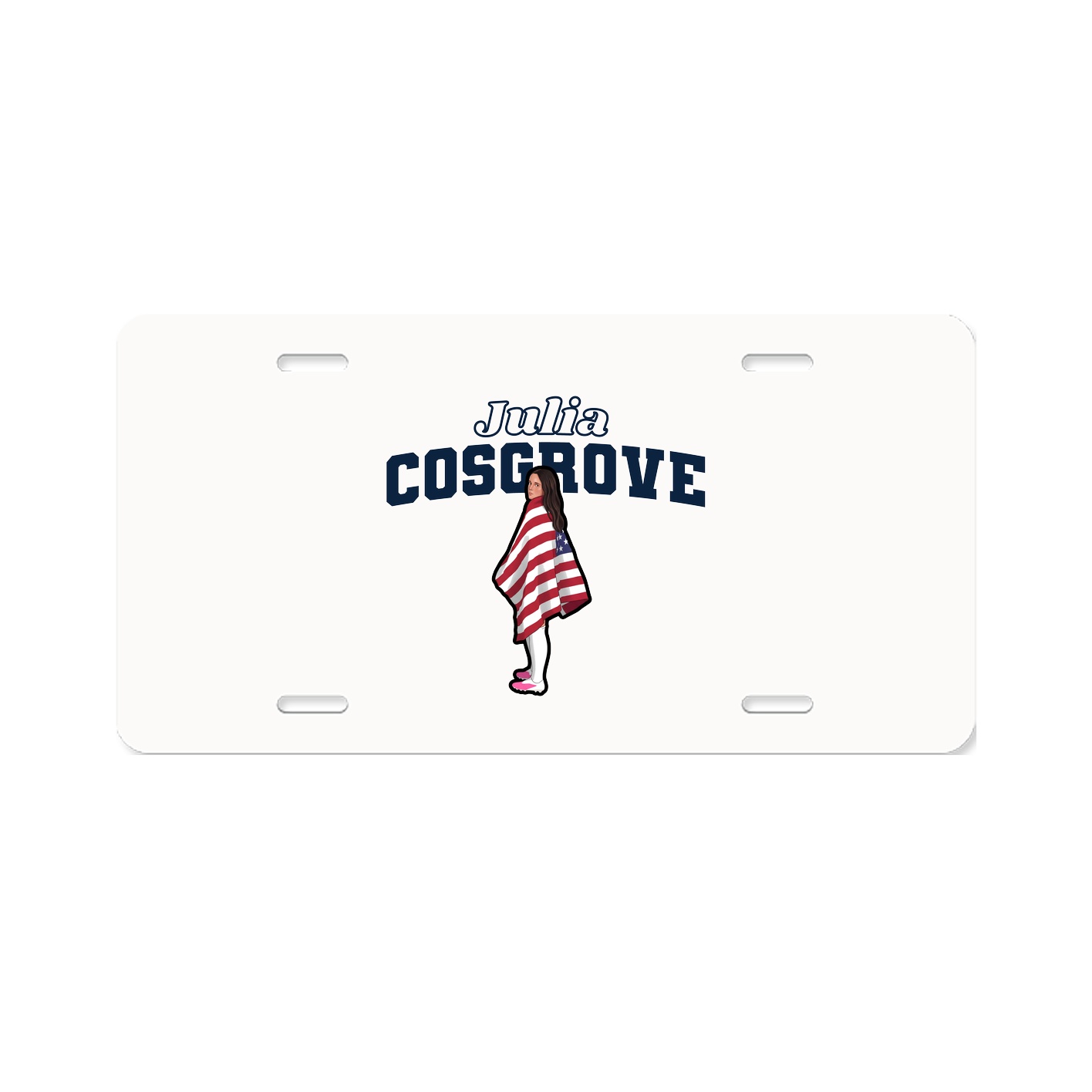 License Plate — Name Arch in Classic