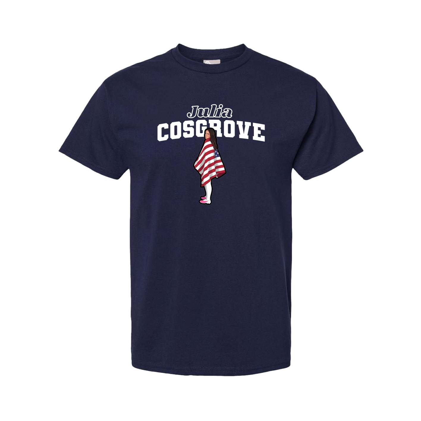 Tee — Name Arch in Navy