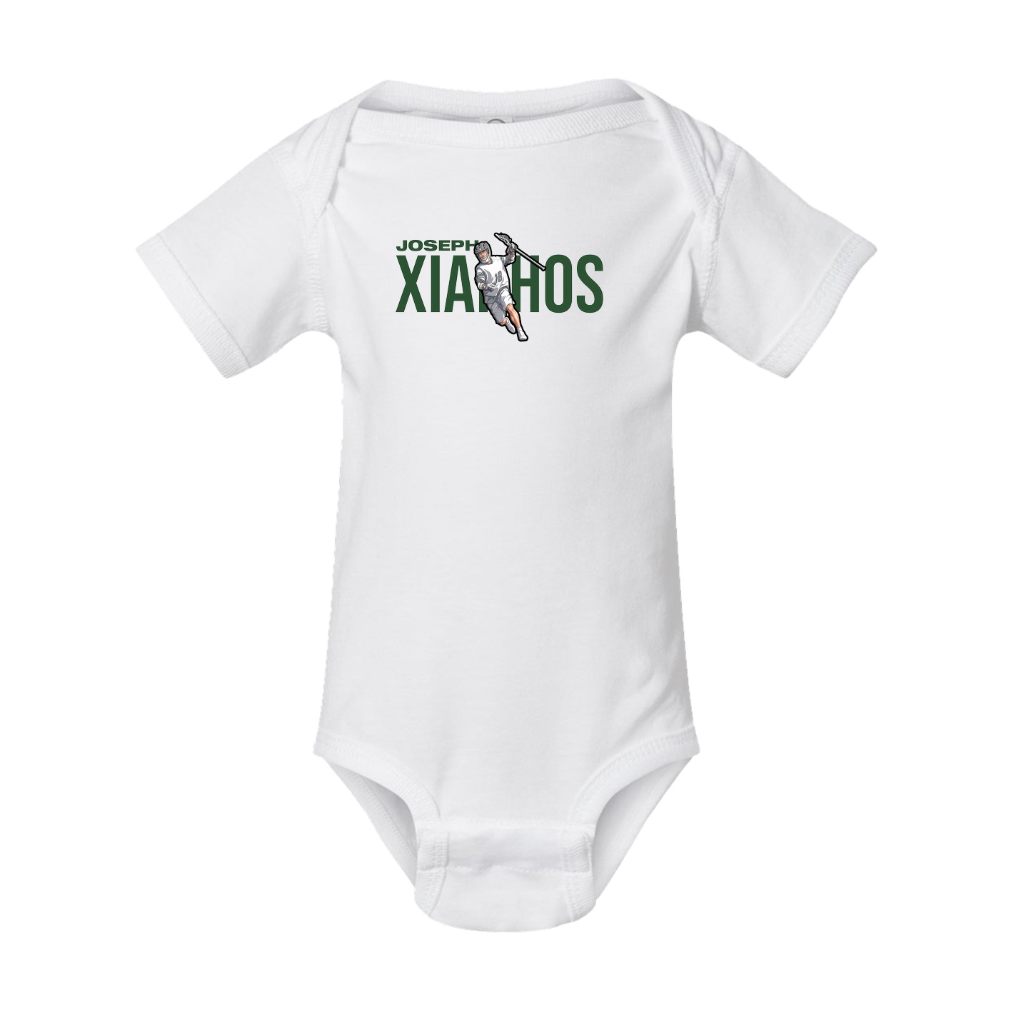 Baby Onesie — Player Name in White
