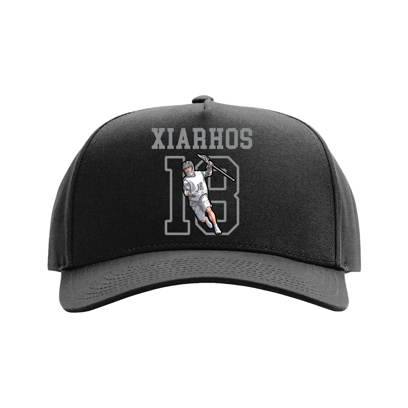 Full Fabric Five-Panel Champ Cap — Shirsey in Black