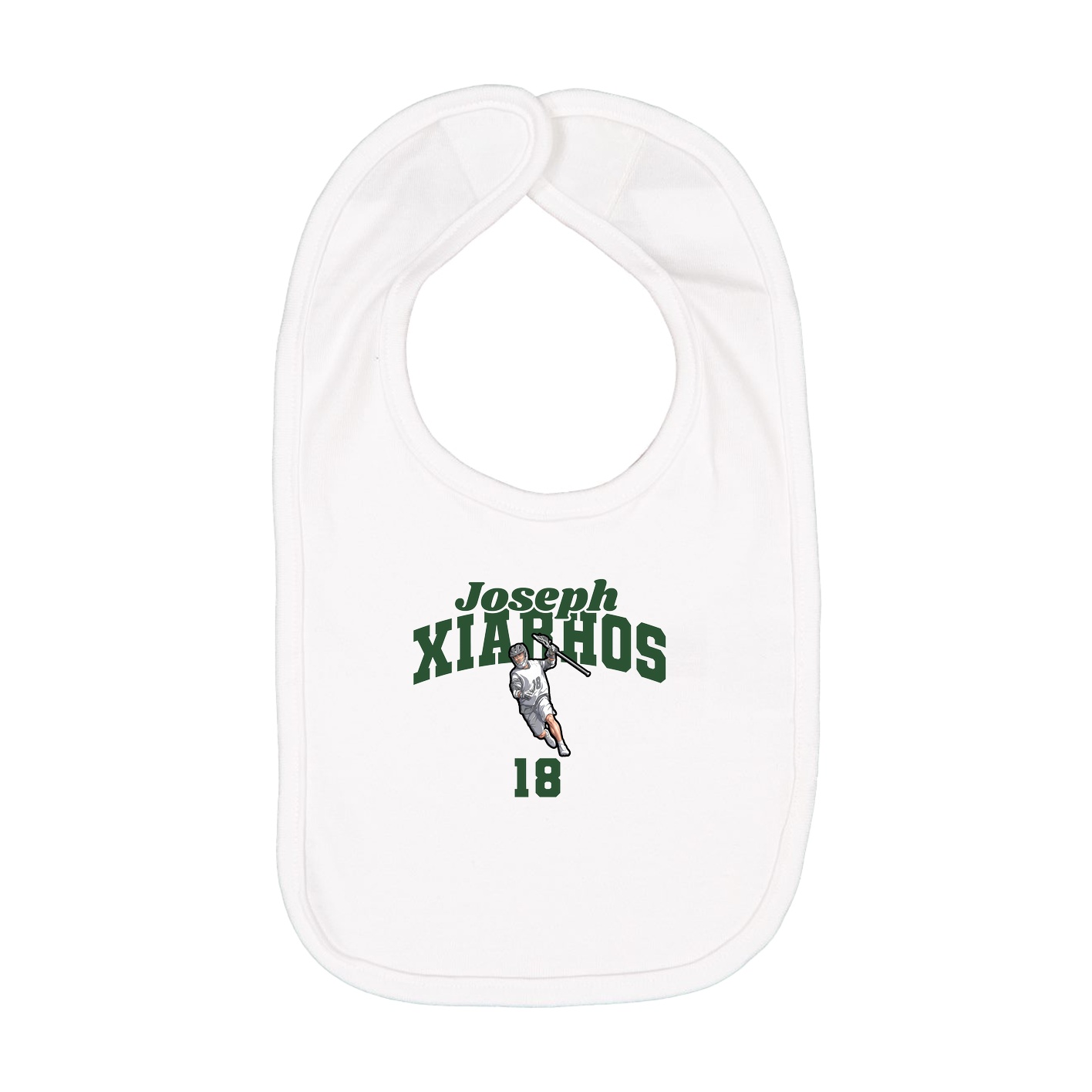 Infant Bib — Signature Arch in White