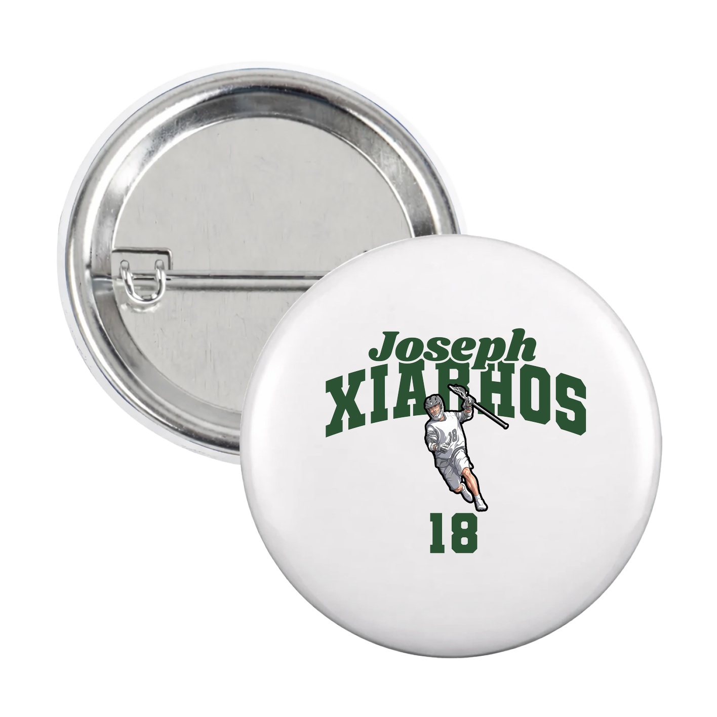 Game Day Button — Signature Arch in White