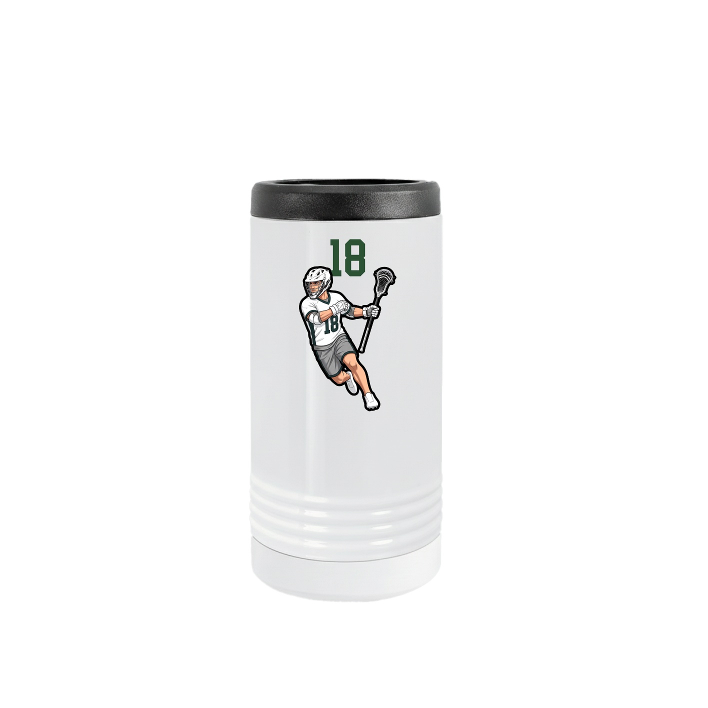 Slim Beverage Holder — Number Top in White