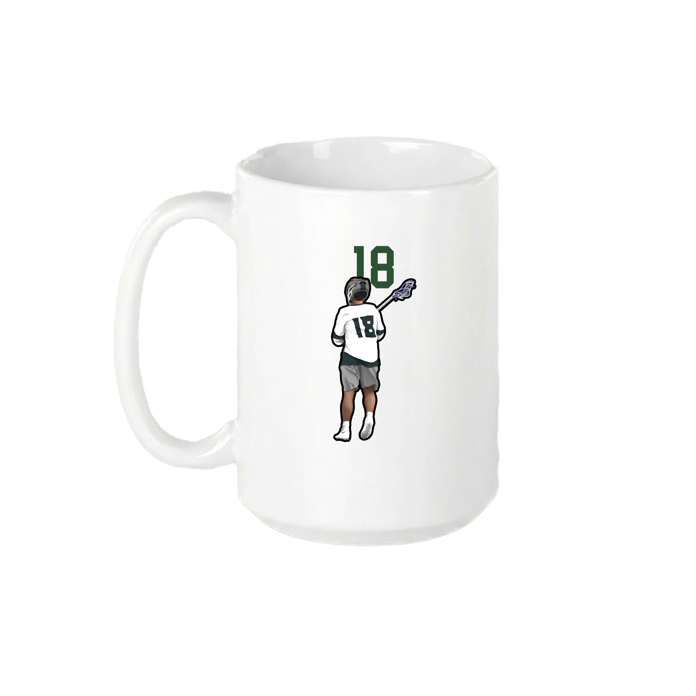 15oz Coffee Mug — Number Top in White