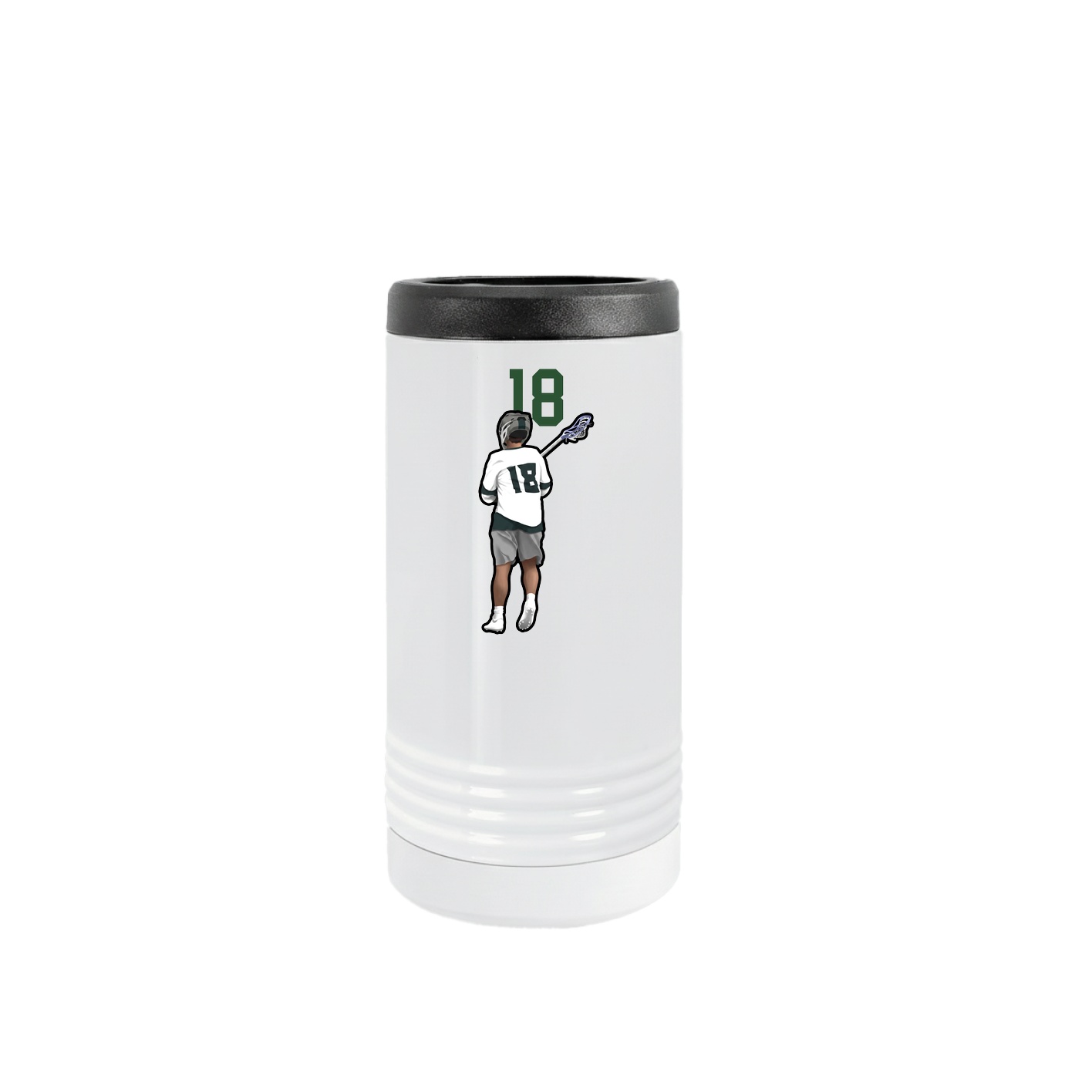 Slim Beverage Holder — Number Top in White