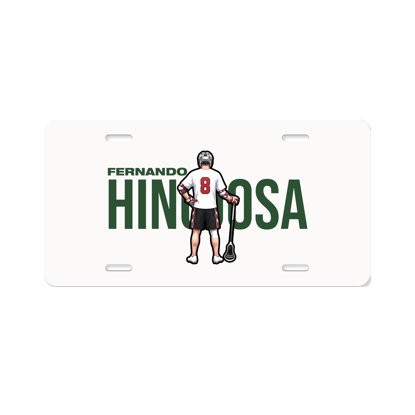 License Plate — Player Name in Classic