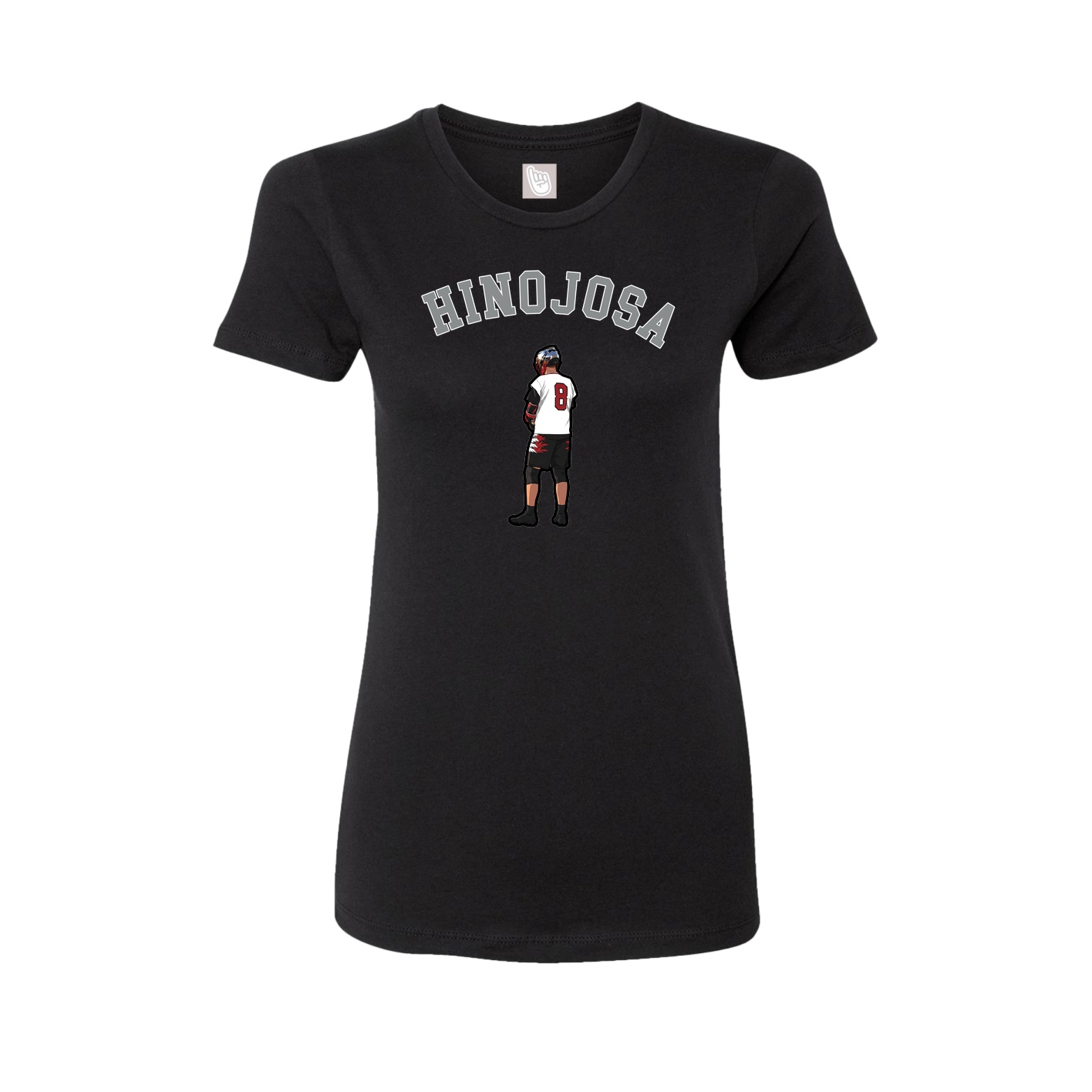 Fitted Women's Tee — Shirsey Arch in Black