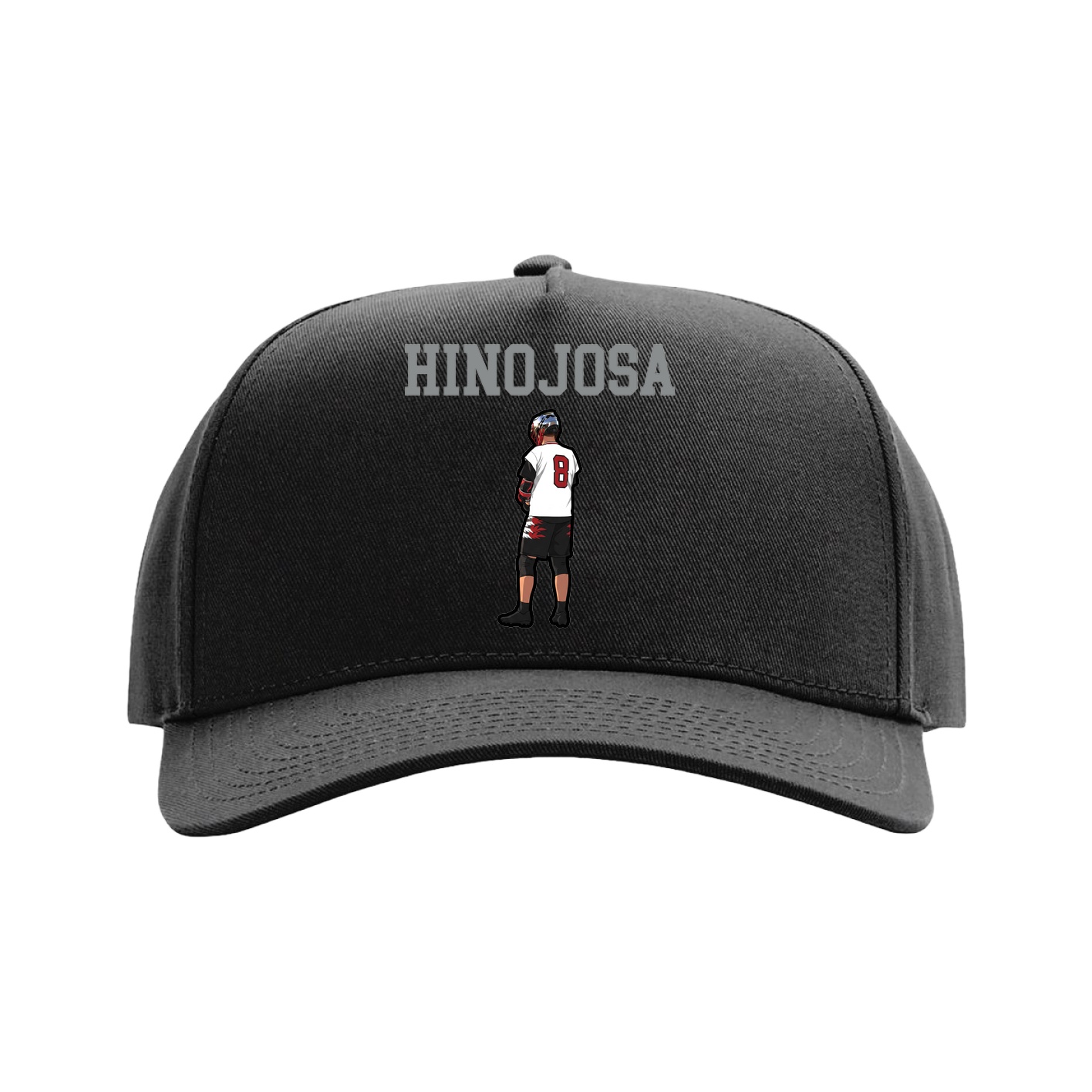 Full Fabric Five-Panel Champ Cap — Shirsey in Black