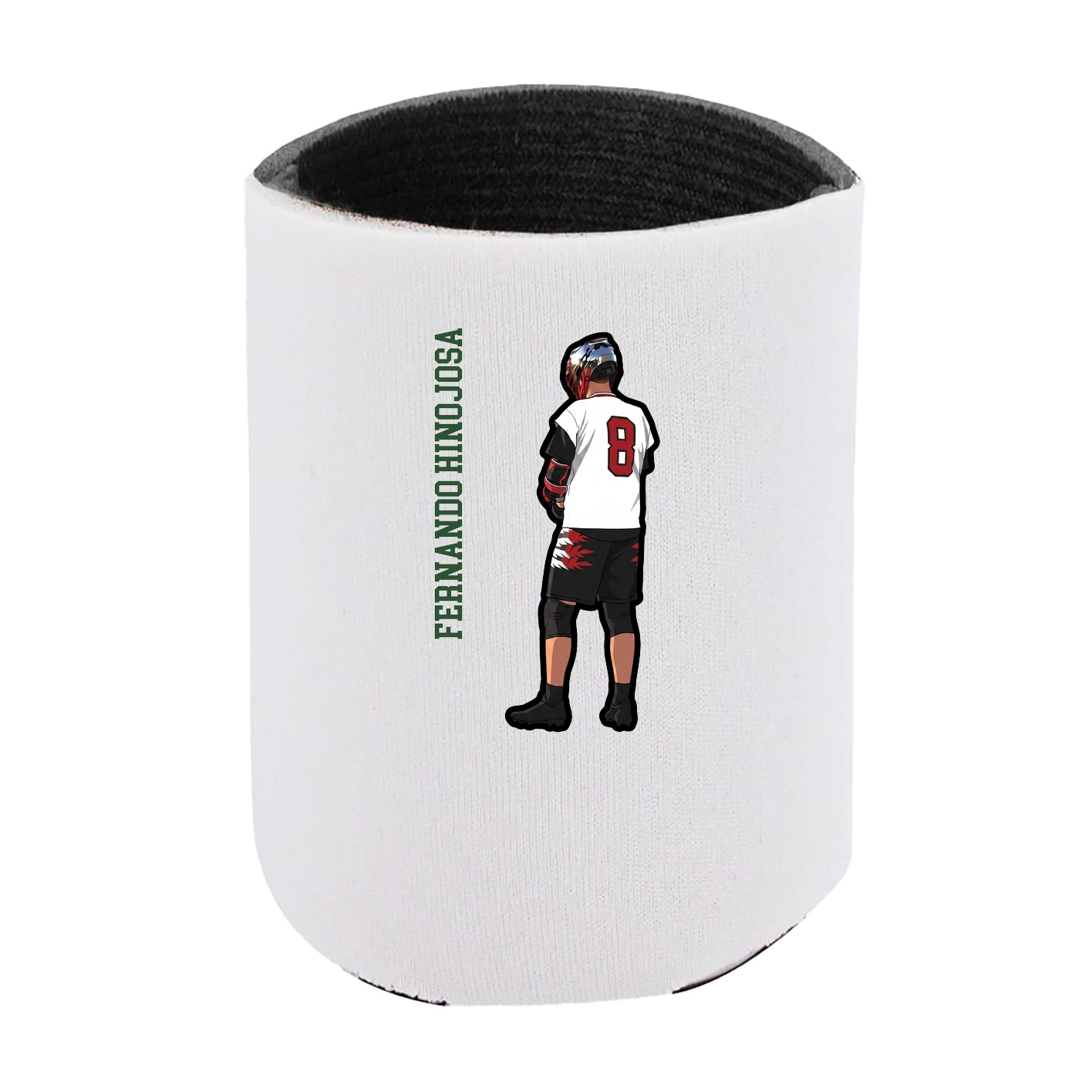Can Holder — Name Vertical in White