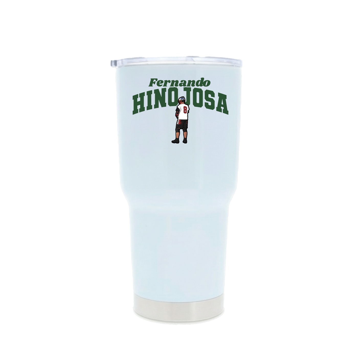 30oz Stainless Steel Tumbler — Signature Arch in White