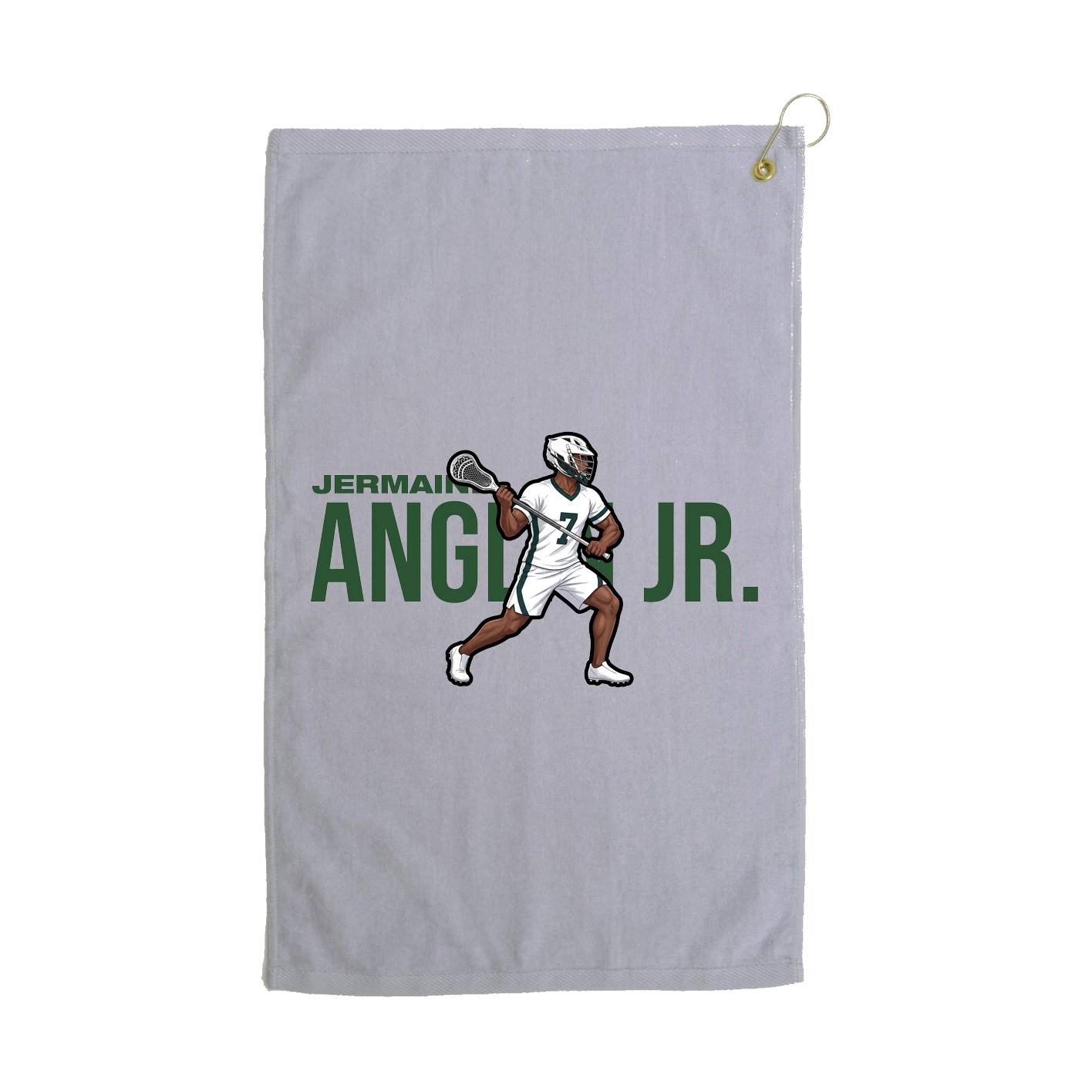 Golf Towel — Player Name in Grey