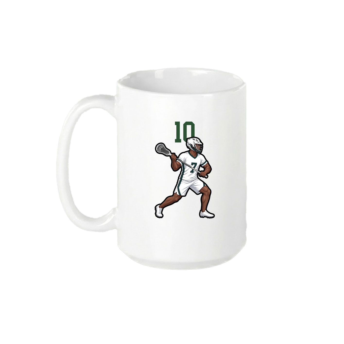 15oz Coffee Mug — Number Top in White