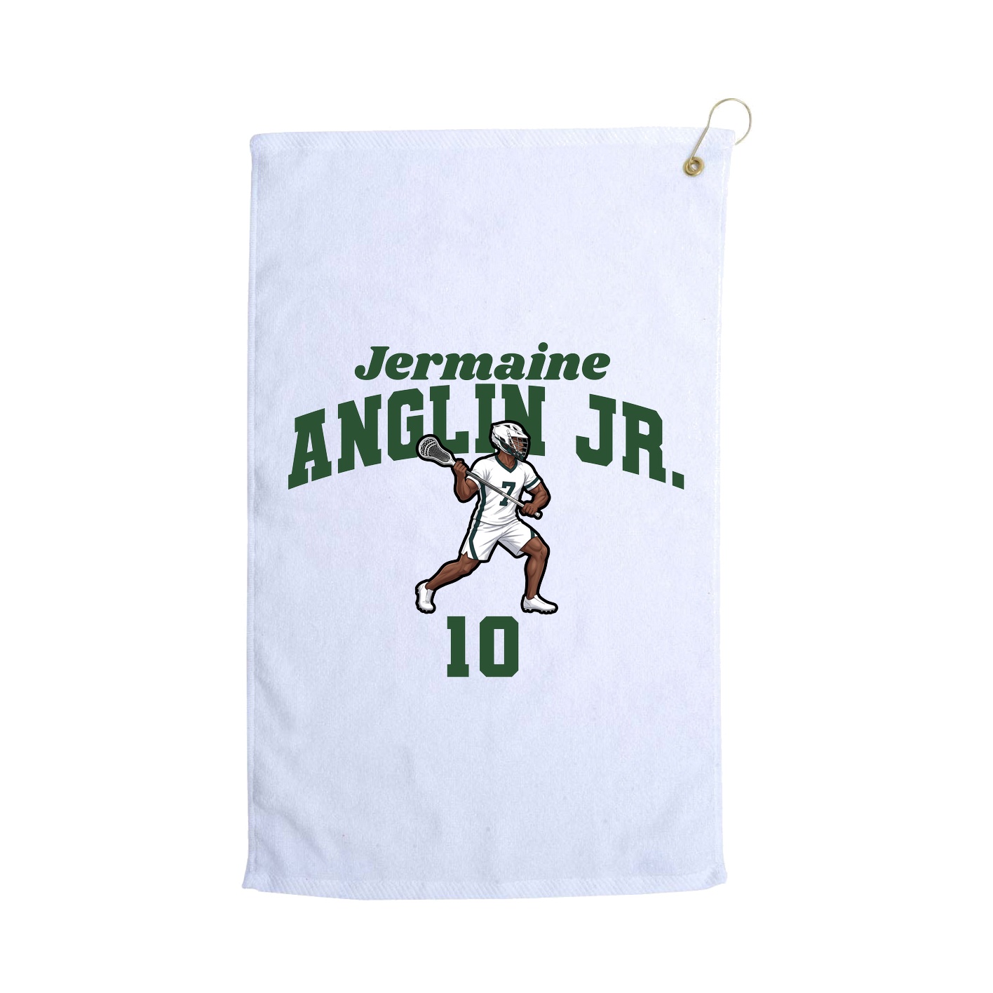 Golf Towel — Signature Arch in White