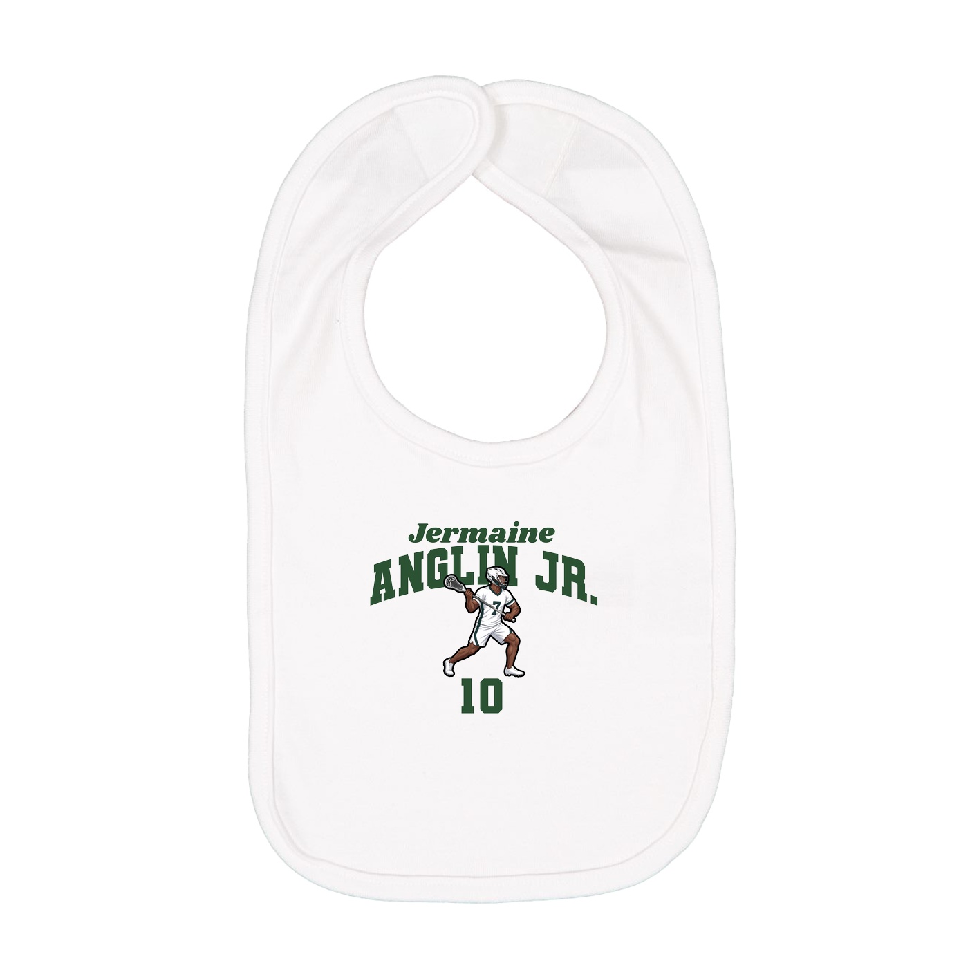 Infant Bib — Signature Arch in White
