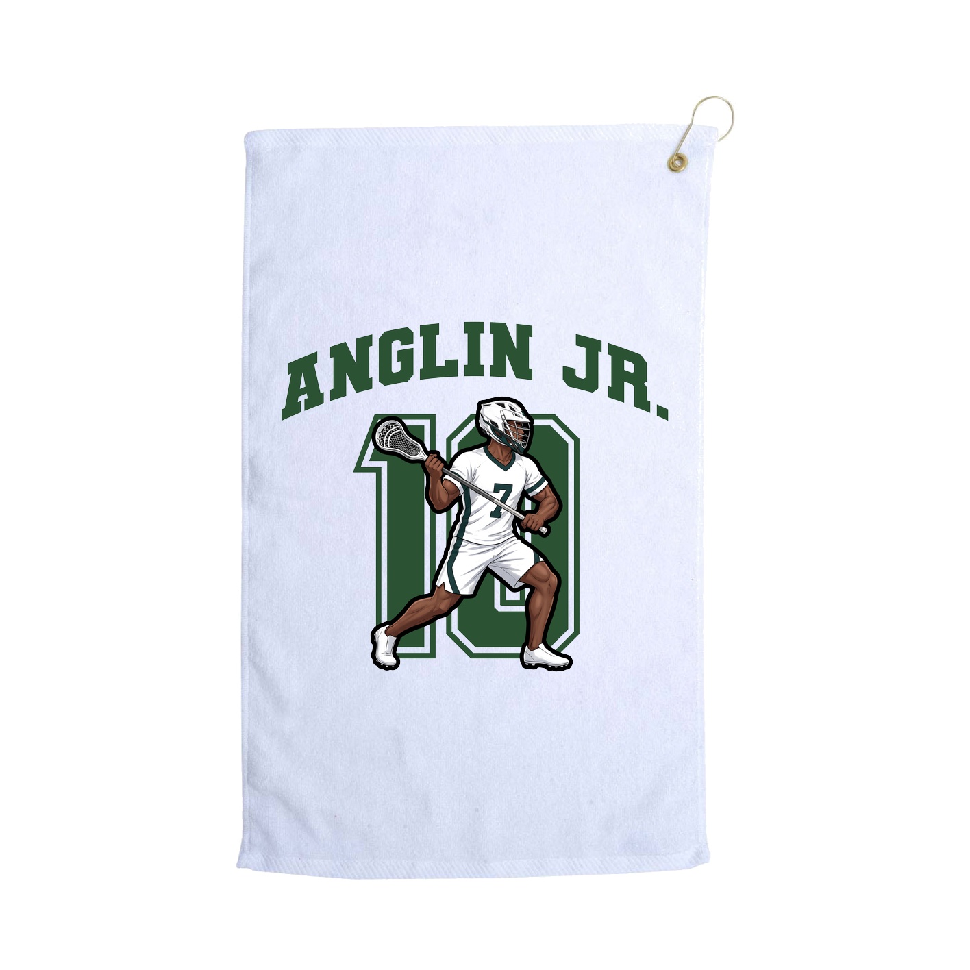 Golf Towel — Number in White