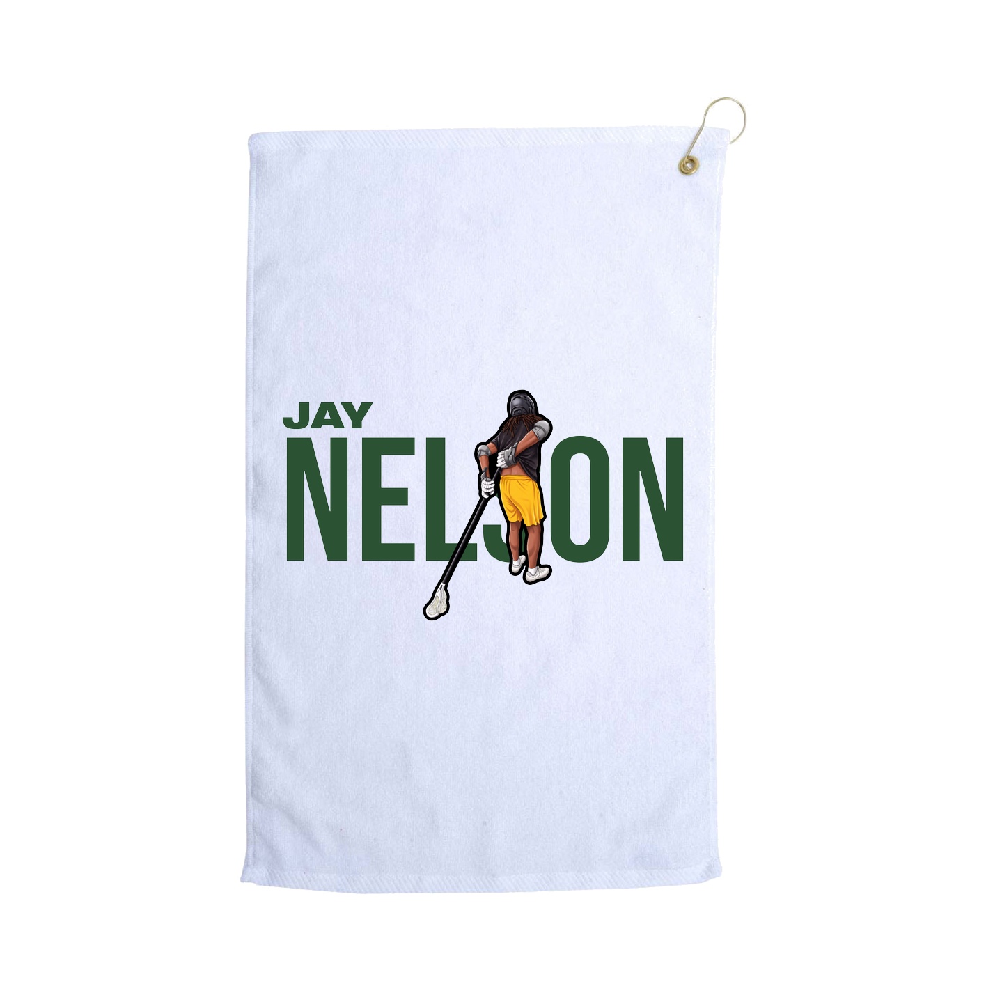 Golf Towel — Player Name in White
