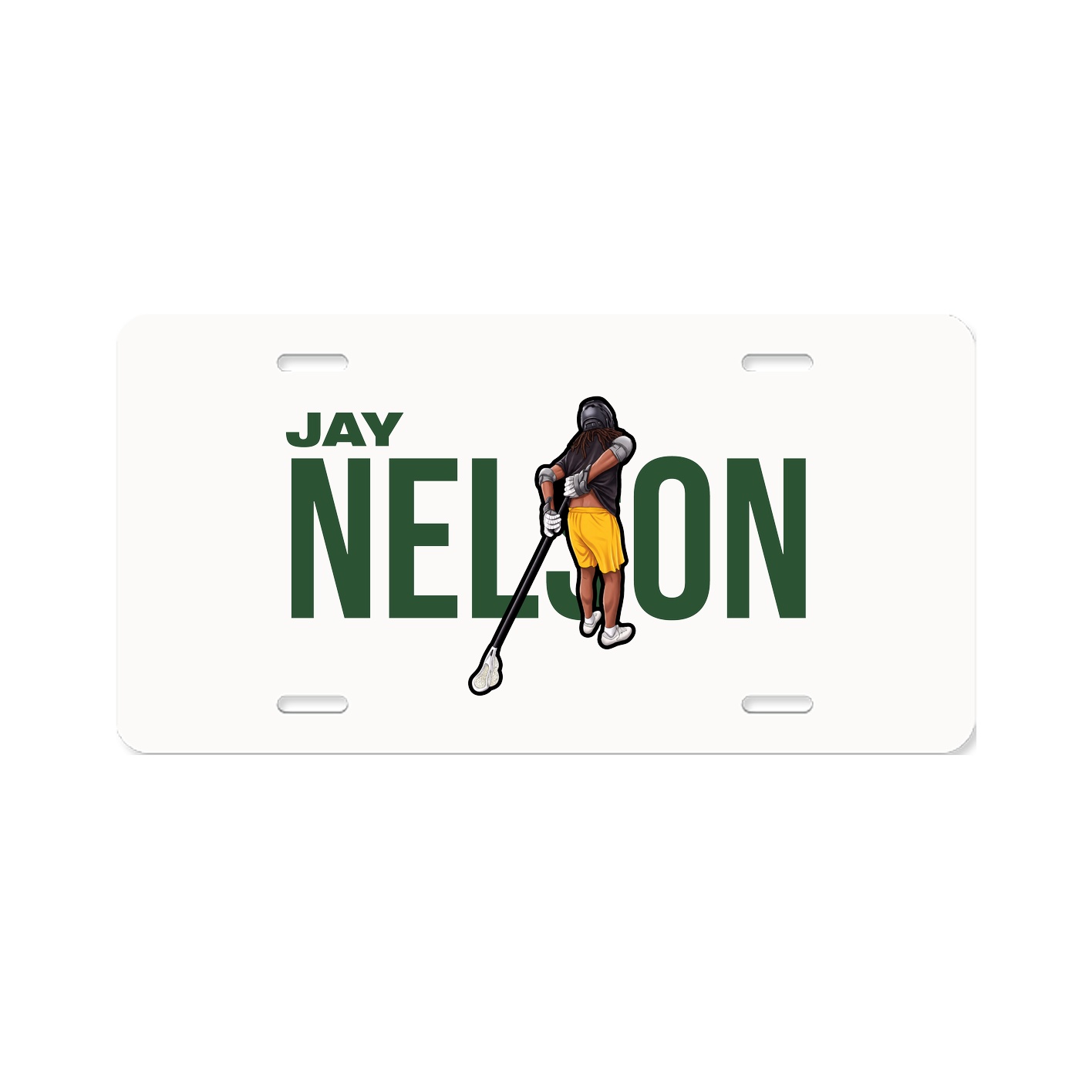 License Plate — Player Name in Classic