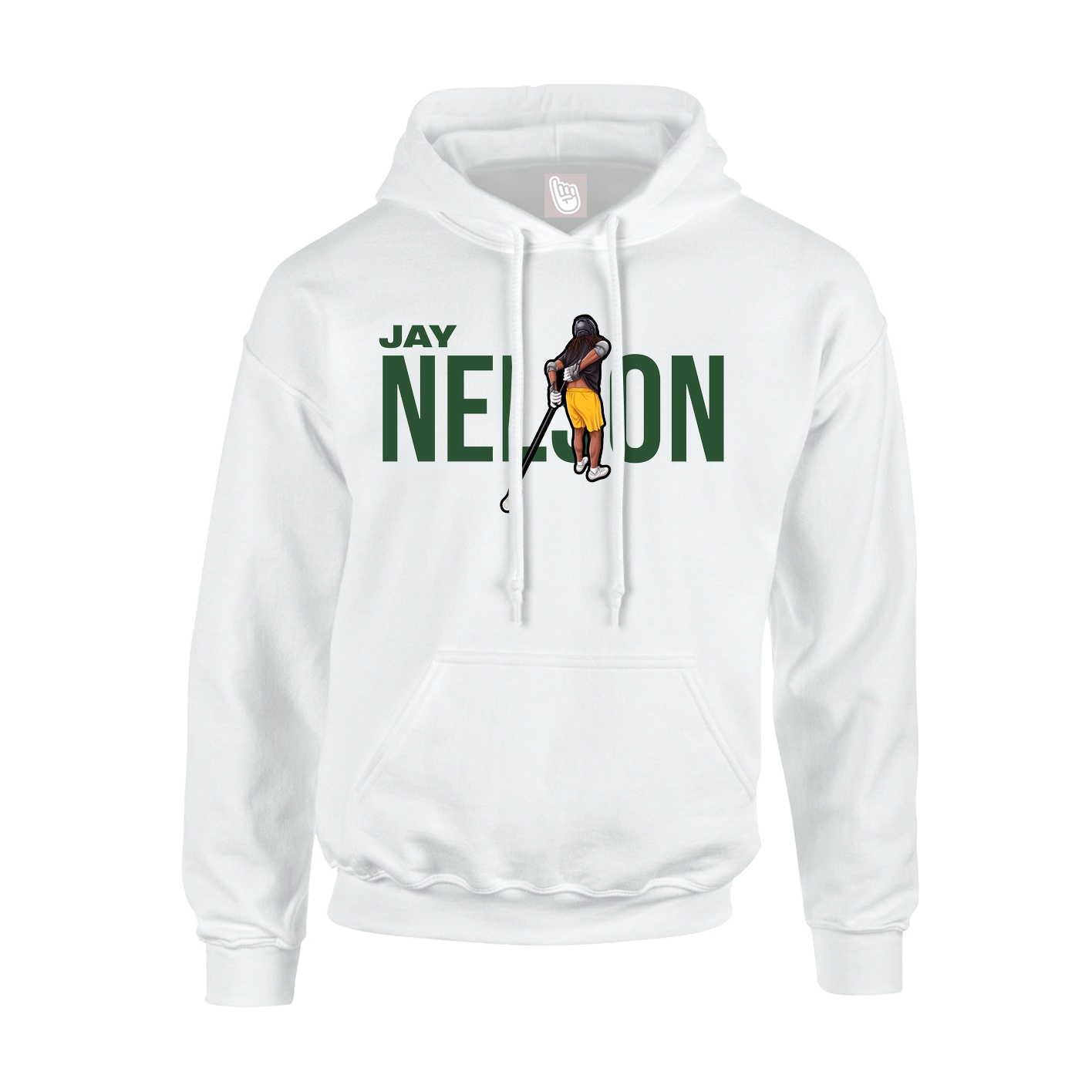 Hoodie — Player Name in White