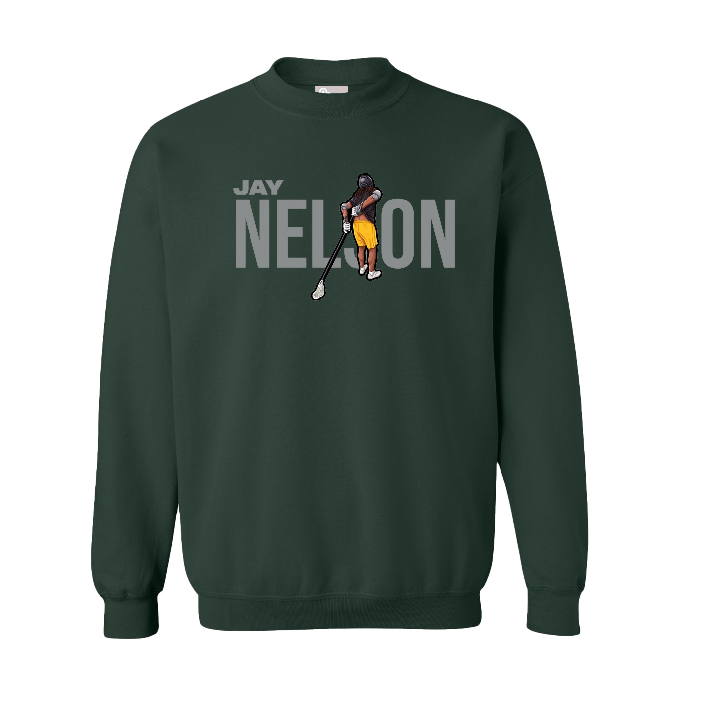 Fleece Crew — Player Name in Green