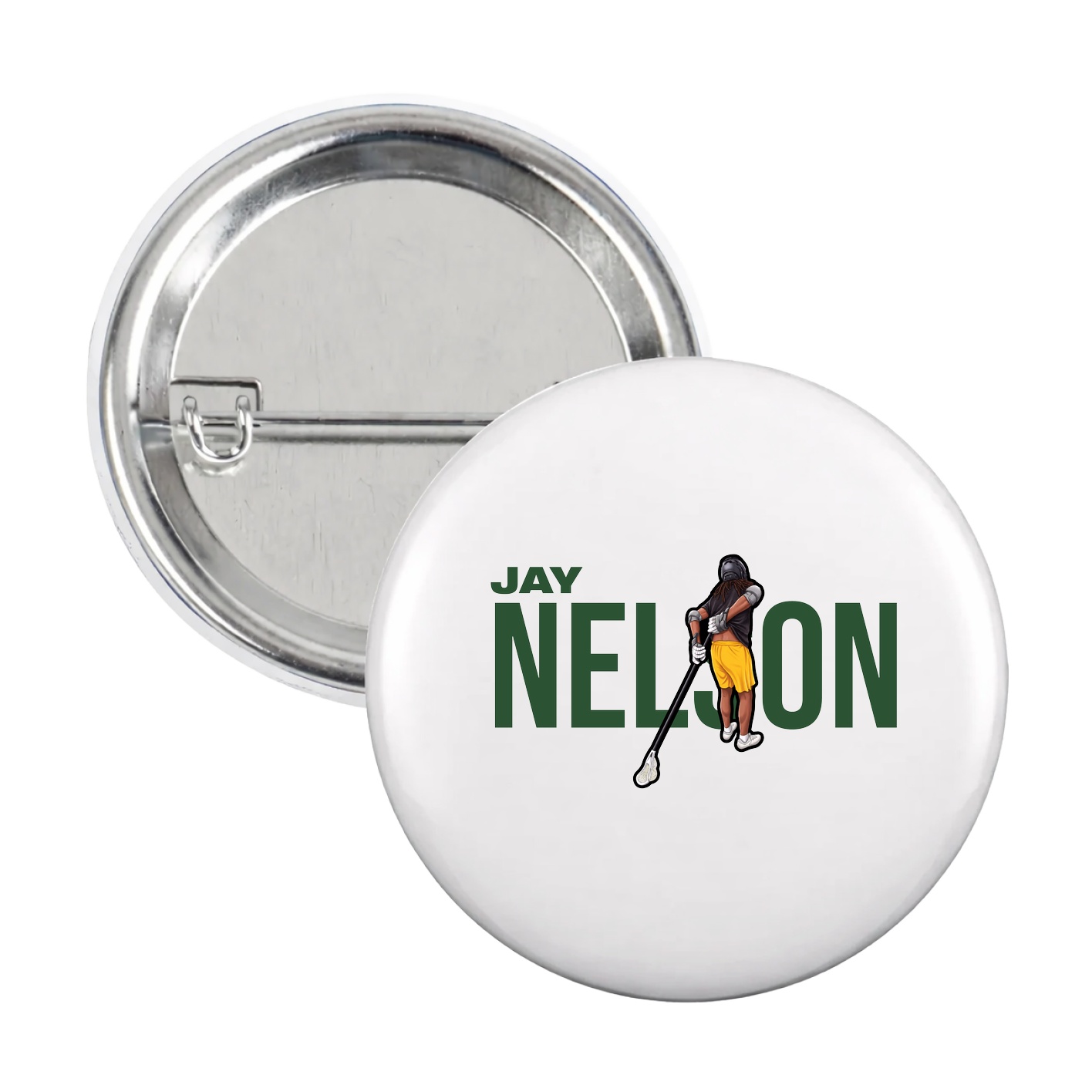 Game Day Button — Player Name in White