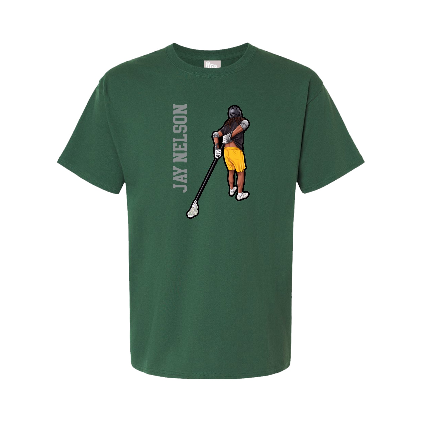 Tee — Name Vertical in Green