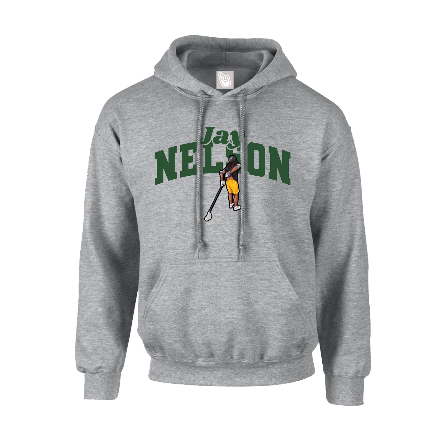 Youth Hoodie — Signature Arch in Grey