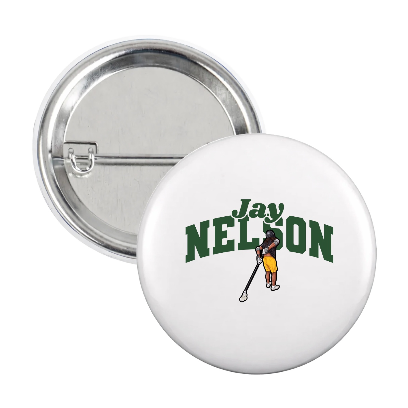 Game Day Button — Signature Arch in White